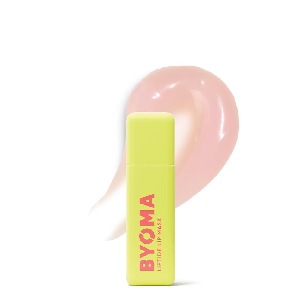 BYOMA Liptide Lip Mask – Lightweight, Overnight Mask – Peptide Lip Treatment with Peptides, Babassu Oil & AHA – Hydrating, Exfoliating Balm – 0.16 oz
