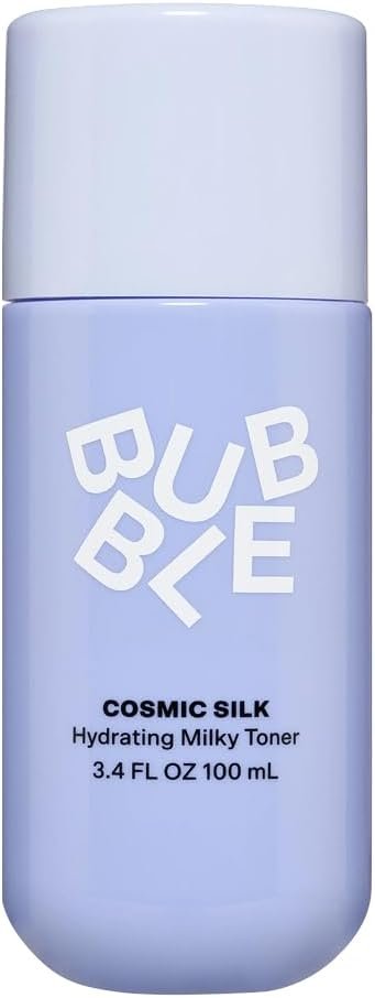 Bubble Skincare Cosmic Silk Hydrating Milky Toner – Ceramide-Rich Face Toner for Dry, Dehydrated Skin with Hyaluronic Acid, Maple Sap Water, Allantoin – Radiant, Glazed Look (100ml)