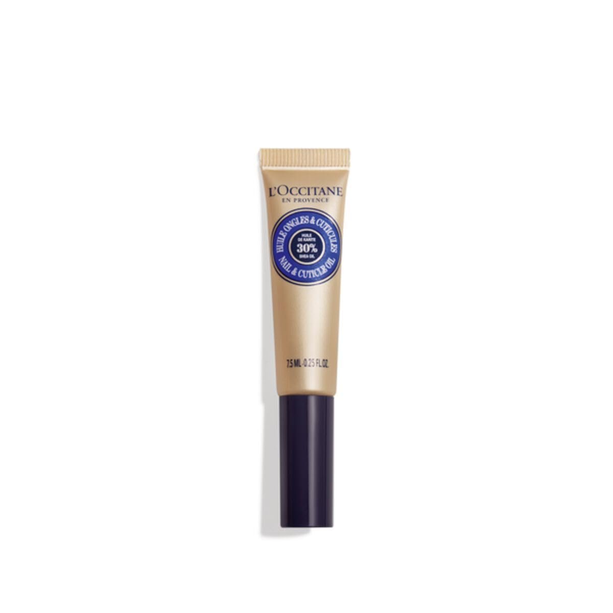 L’OCCITANE Shea Nail & Cuticle Oil, Nourishing Brush-On Moisture for Stronger & Healthier Nails, Hydrating Care for Manicures with Almond Oil, Vegan