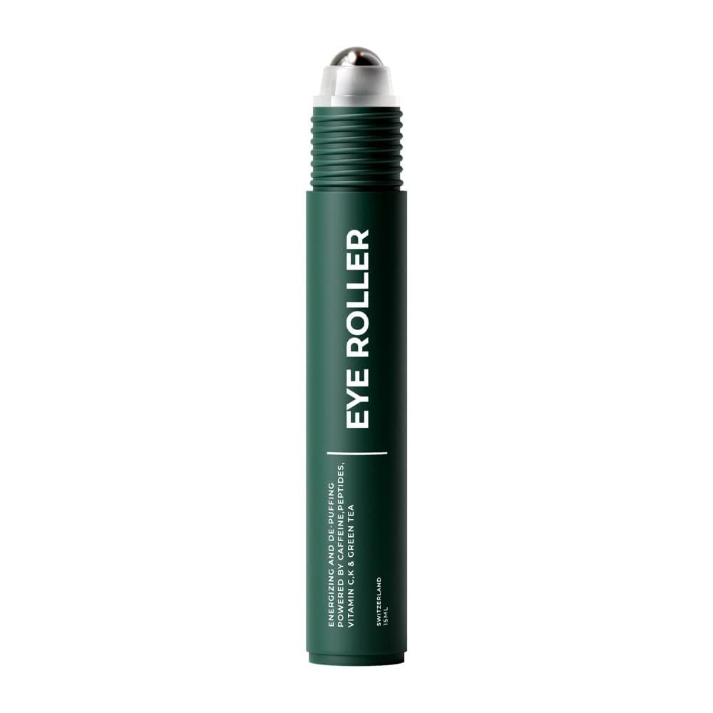 Wolf Project Under Eye Roller – Korean Beauty, with Caffeine, Vitamin C and Peptides – Energizing Serum for Dark Circles and Puffiness, Fine Lines, Wrinkles – Gel-Based Brightening Cream
