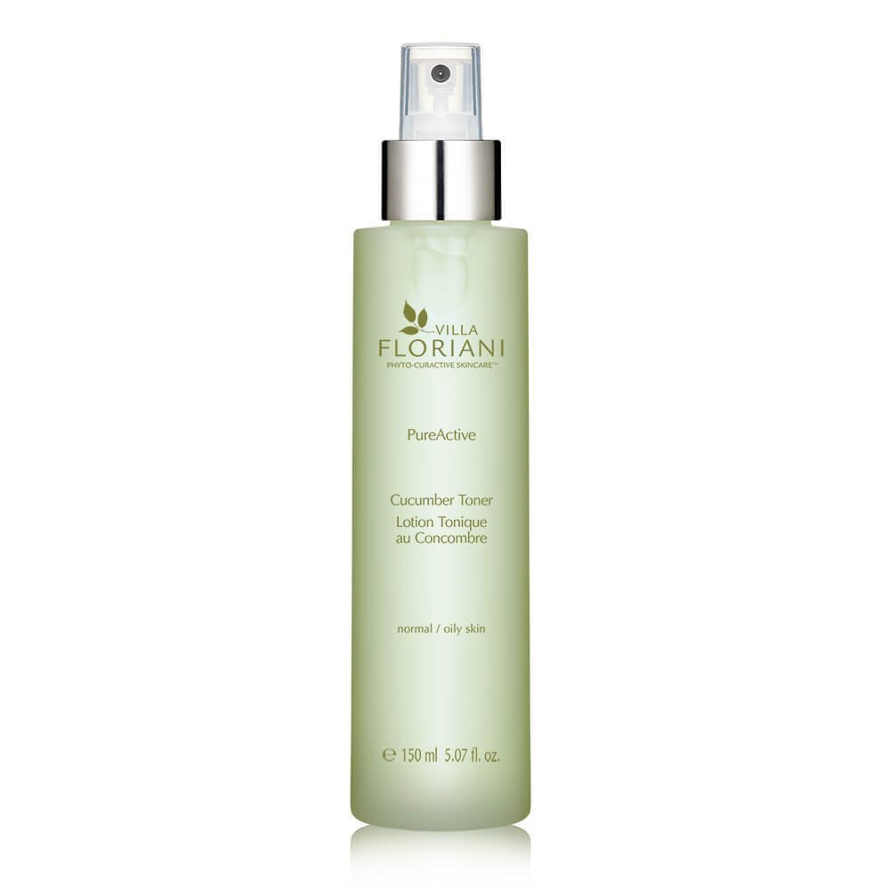 Villa Floriani Hydrating Toner for Face & Neck — Cucumber & Aloe to Soothe, Balance & Prep Skin | For Women & Men, Dry to Normal | Dermatologically Tested, Made in Italy
