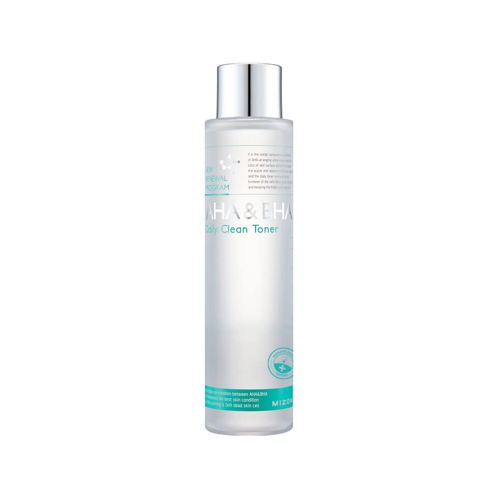 MIZON AHA&BHA Daily Clean Toner Daily Peeling Smooth Skin Removes Dead Skin Healthy Skin Korean Skincare (5.07 Fl oz)