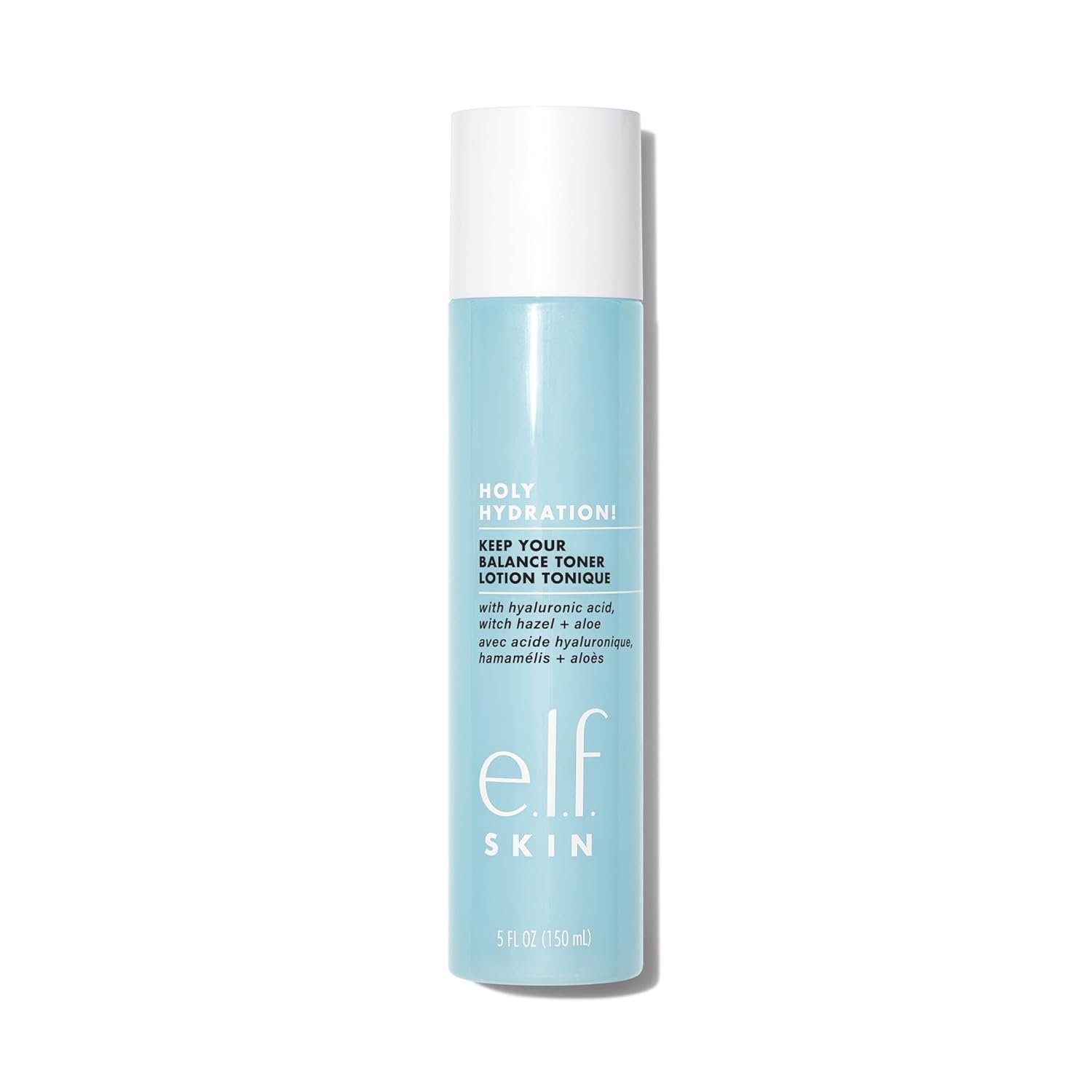 e.l.f. SKIN Keep Your Balance Toner, Gentle, Refreshing, Removes Makeup & Impurities, Hydrates, Cleanses, Soothes, Infused with Hyaluronic Acid, Witch Hazel and Aloe, 5.07 Fl Oz