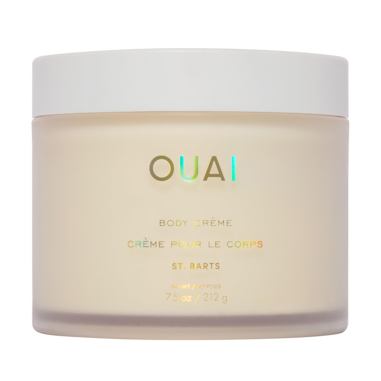 OUAI Body Cream, St. Barts – Hydrating Whipped Body Cream with Cupuaçu Butter, Coconut Oil and Squalane – Softens Skin and Delivers Healthy-Looking Glow – Sulfate-Free Skin Care (7.5 Oz)