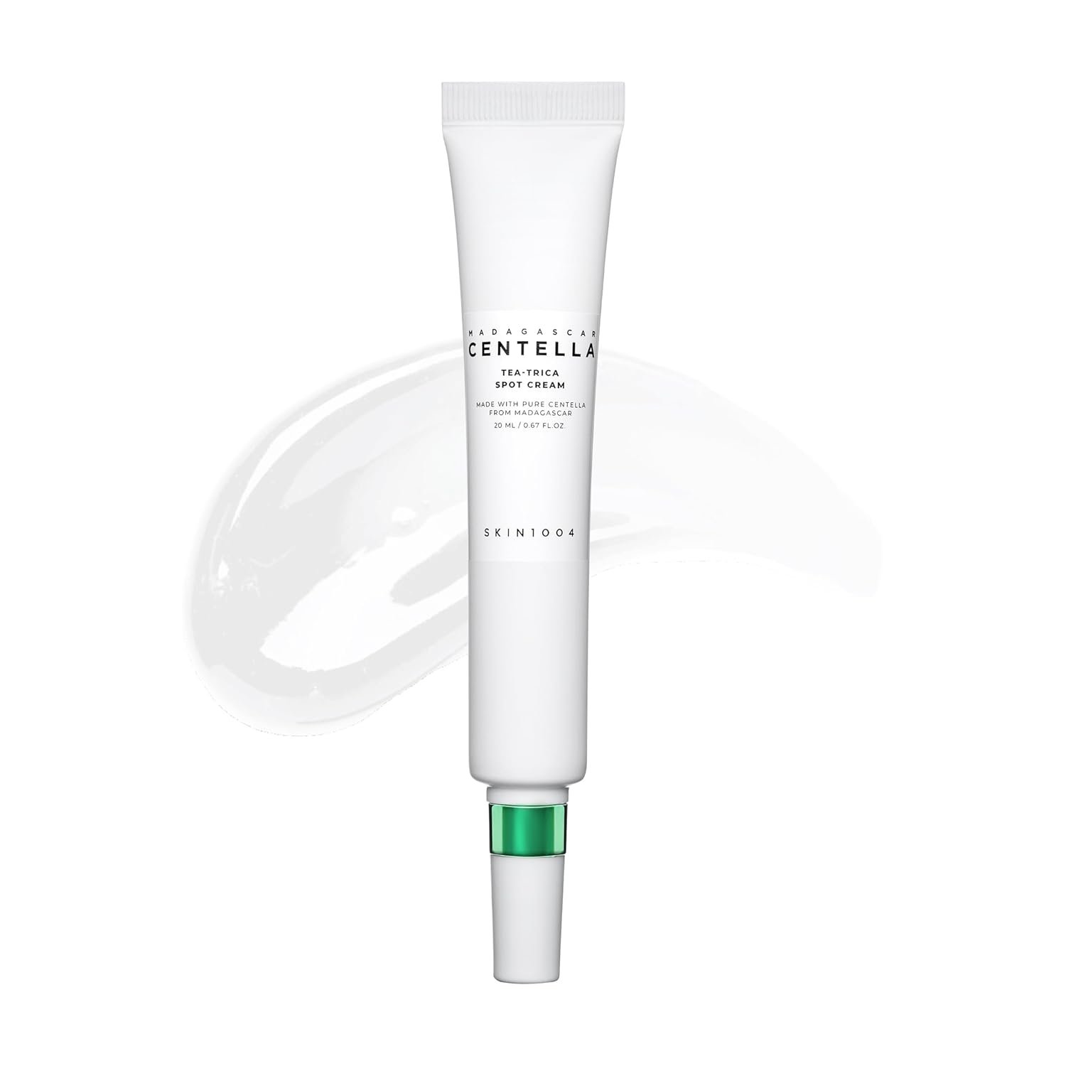 SKIN1004 Tea-Trica Spot Cream, Spot Treatment with Centella Asiatica & Tea Tree, Face Moisturizer for Soothing Targeted Areas, Cica Cream for Clear-looking Skin, Korean Skin Care, 0.67 fl.oz / 20ml