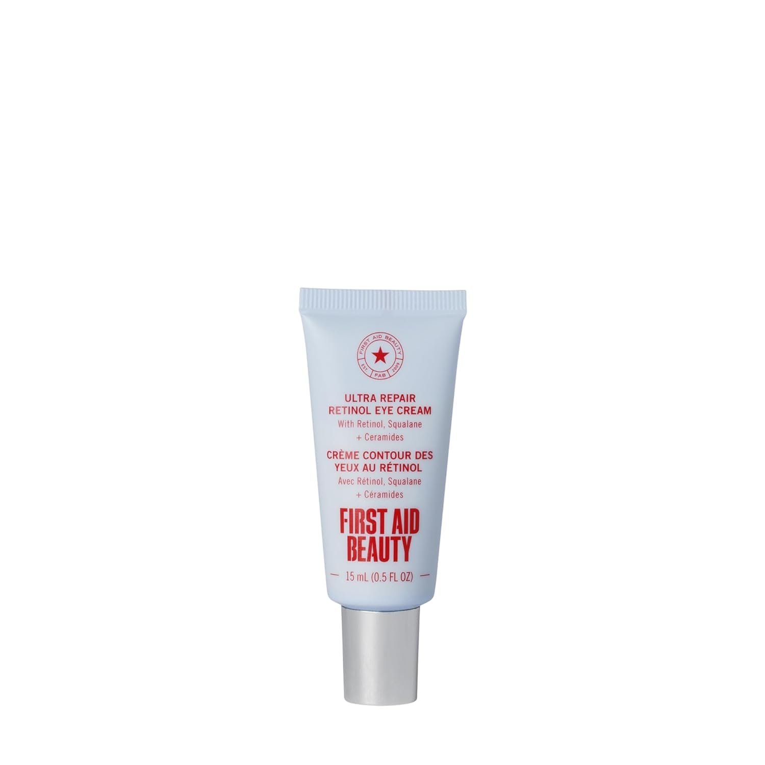 First Aid Beauty – Retinol Eye Cream with Squalane + Ceramides, Encapsulated Retinol Serum for Delicate Skin, Helps Improve Appearance of Fine Lines and Wrinkles