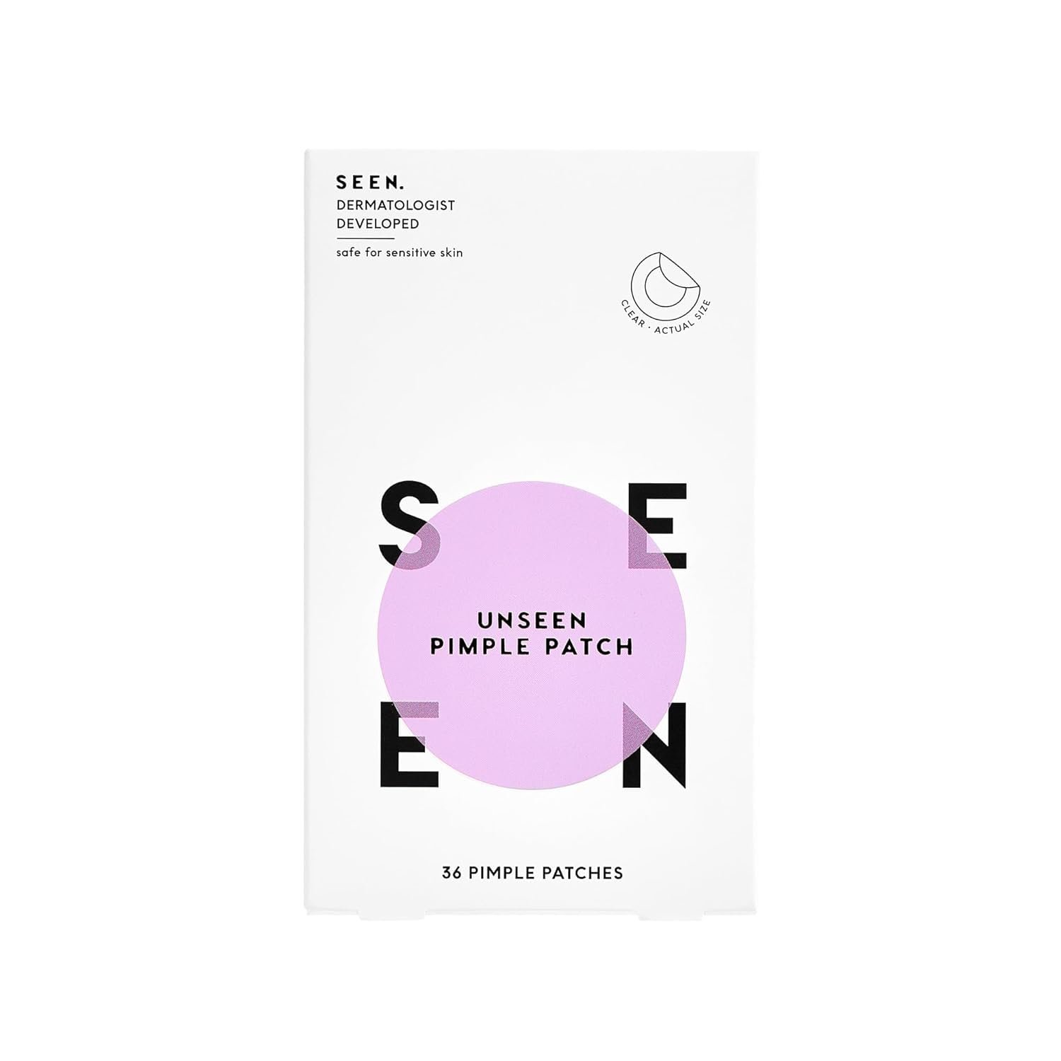 SEEN UNSEEN Pimple Patch – Hydrocolloid and Bakuchiol Formulated Spot Treatment for Face and Skin- Dermatologist Developed- Safe for Sensitive & Acne Prone Skin