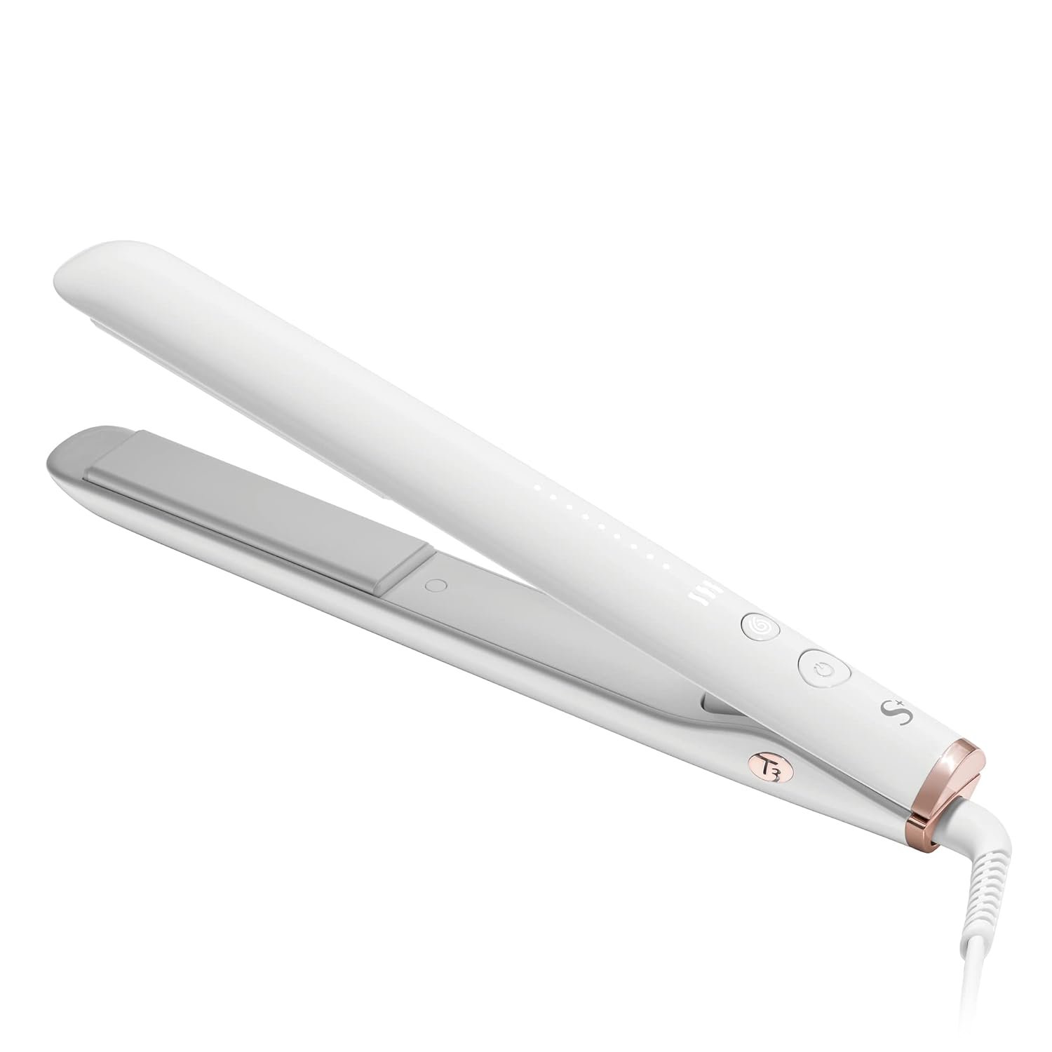 T3 SinglePass StyleMax Professional 1″ Ceramic Flat Iron with Custom Heat Automation, 9 Heat Settings, Longer Ceramic Plates, for Straightening, Waving, Curling & Styling