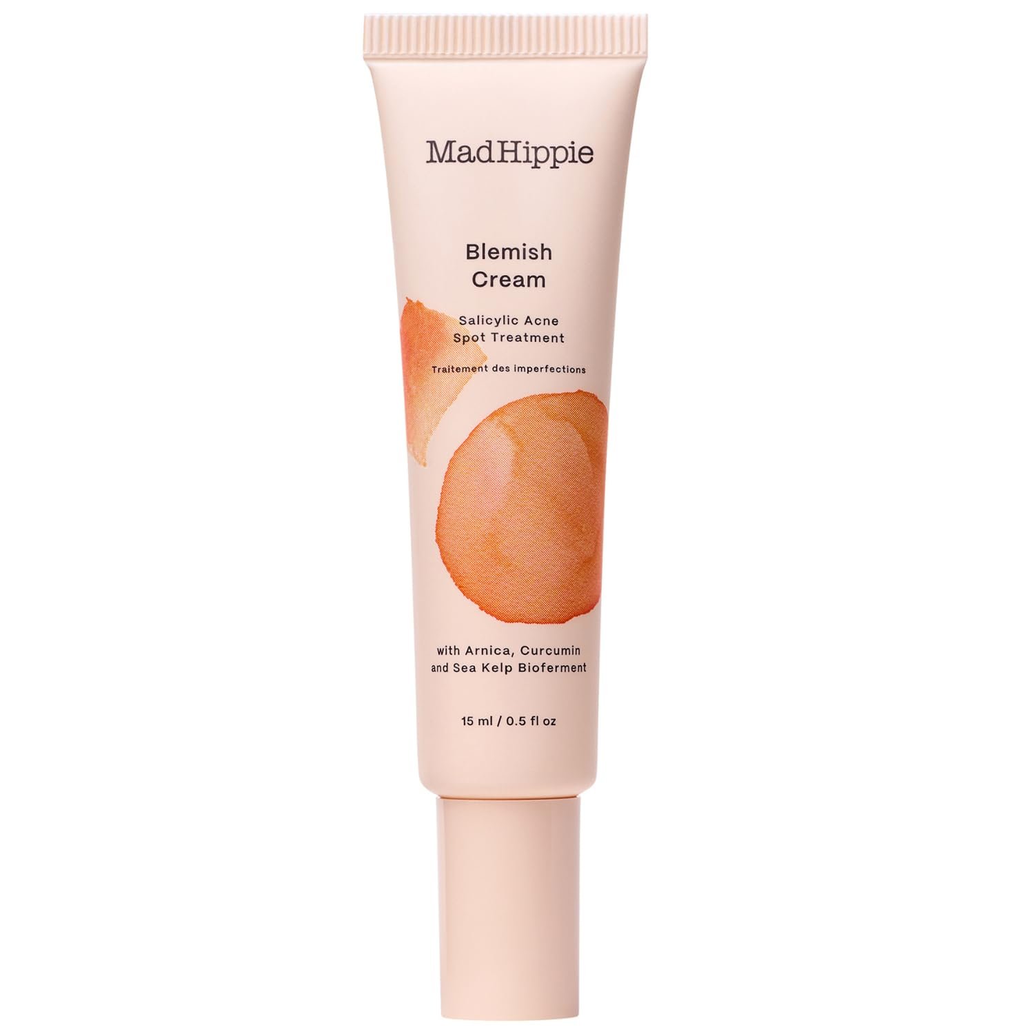 Mad Hippie Blemish Cream – Acne Spot Treatment with 2% Salicylic Acid and Redness Reducing Arnica, Curcumin, and Calendula, 0.5 Oz