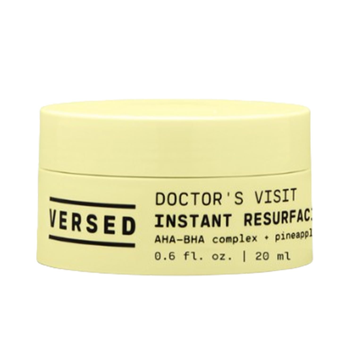 Versed Doctor’s Visit Skin Resurfacing Face Mask – Glycolic Acid + Lactic Acid Face Exfoliant for Uneven Skin Tone & Texture – AHA BHA Enzyme Mask to Refresh & Smooth Skin (0.6 fl oz / 20 mL)