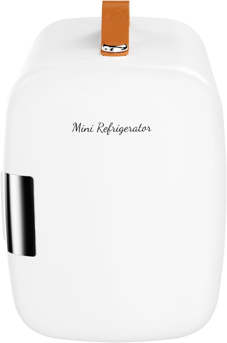 Sweetcrispy Mini Fridge for Bedroom, Office & Car, Portable 4L/4.23QT Mini Refrigerator for Skincare with Handle, Ultra-Quiet Energy-Saving Compact Cooler for Drinks, Food, Skincare & Makeup, AC/DC