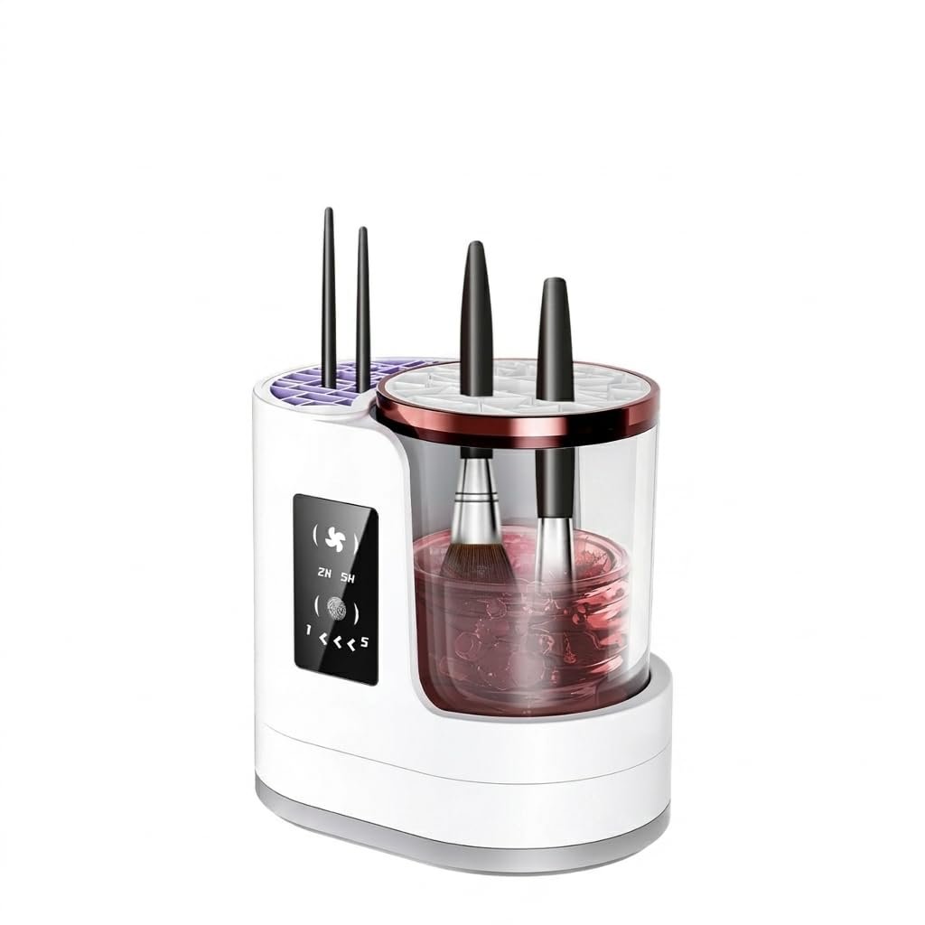 3 IN 1 Electric Makeup Brush Cleaner & Dryer Machine Automatic Cosmetic Brush Washer