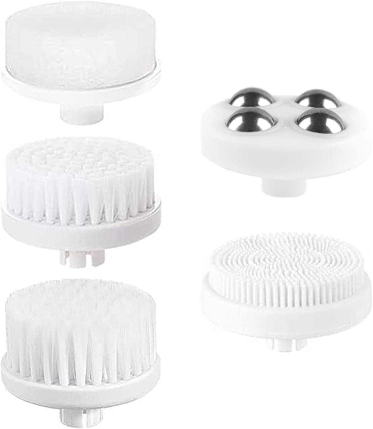 Face Scrubber | Facial Cleansing Brush Exfoliator Skin Care Beauty Products Powered Electric Wash Exfoliating Skincare Women Spin Cleanser Tools Cleaning Scrub Washer Self Care (Extra Heads 5)