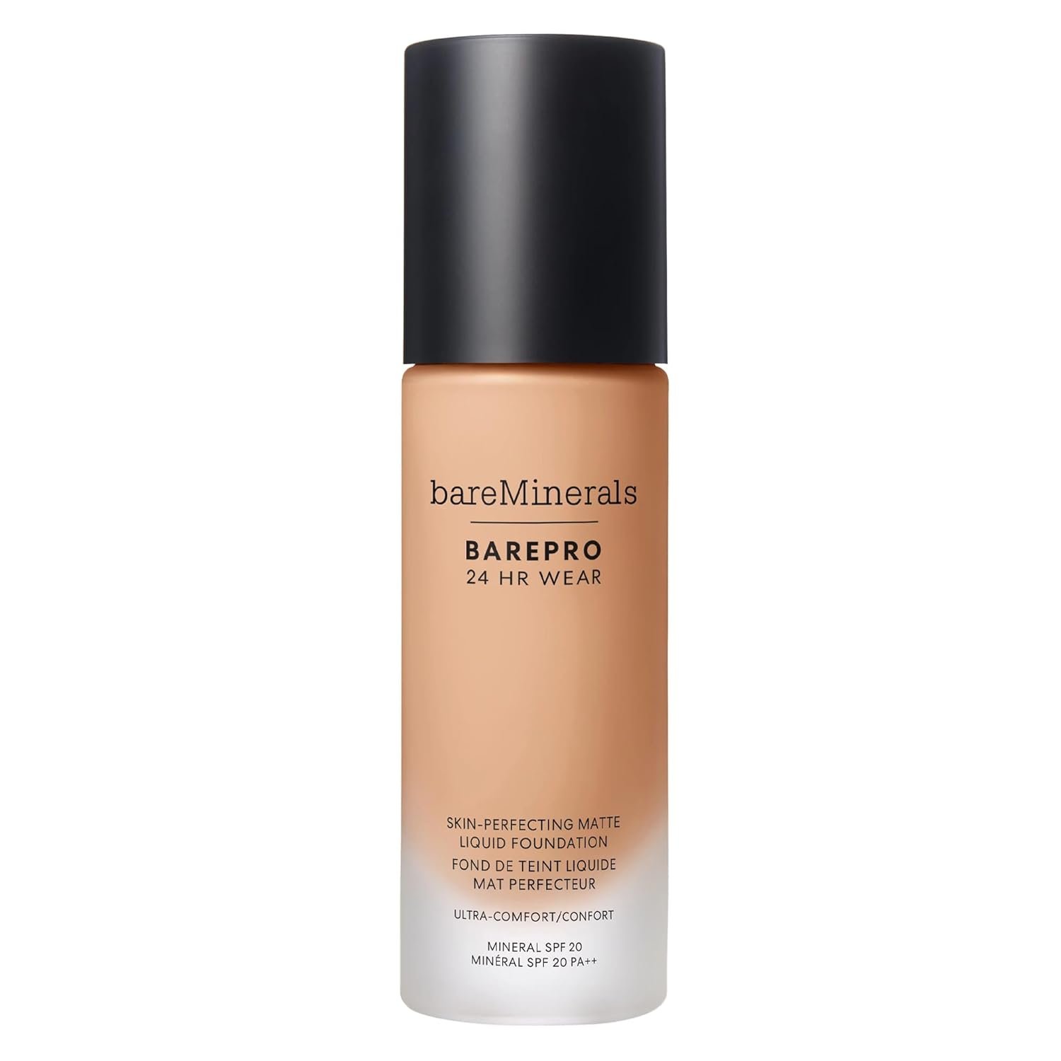 bareMinerals Barepro Performance Wear Liquid Foundation SPF 20, Breathable Makeup for Face, Full Coverage, 24HR Wear, Natural Matte Finish, Vegan