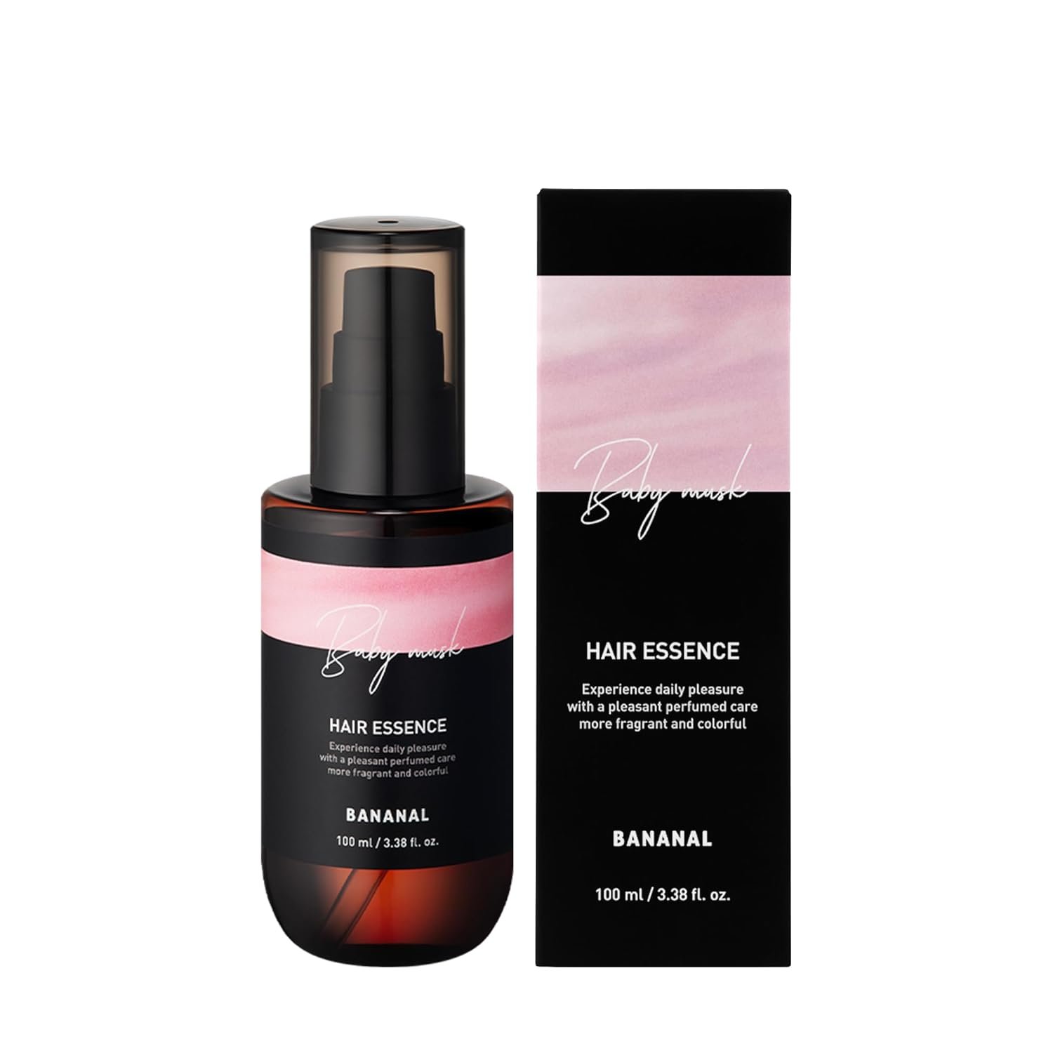2-in-1 Hair Serum & Perfume Oil – Korean Hair Care, Moroccan Argan Oil & 12 Amino Acids for Dry Damaged Hair, Anti-Frizz Glass Hair Shine, Paraben-Free, Baby Powdery Musk, 3.38 fl oz