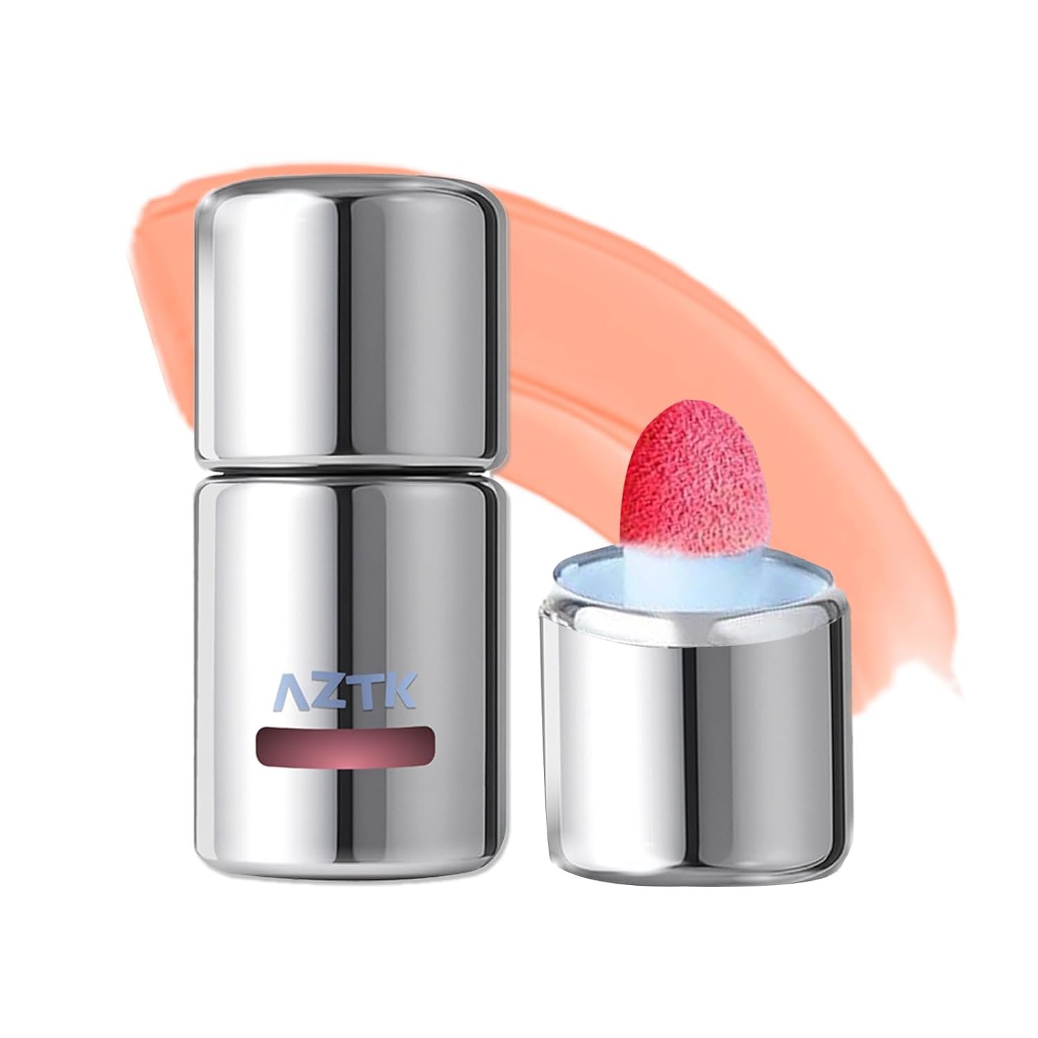 Aztk Liquid Blush, Aztk Jelly Color Liquid Blushes, Blush for Cheeks, Cream Blusher with Sponge Head – High-Pigment, Long-Lasting, Lightweight, Matte Finish (JC07)