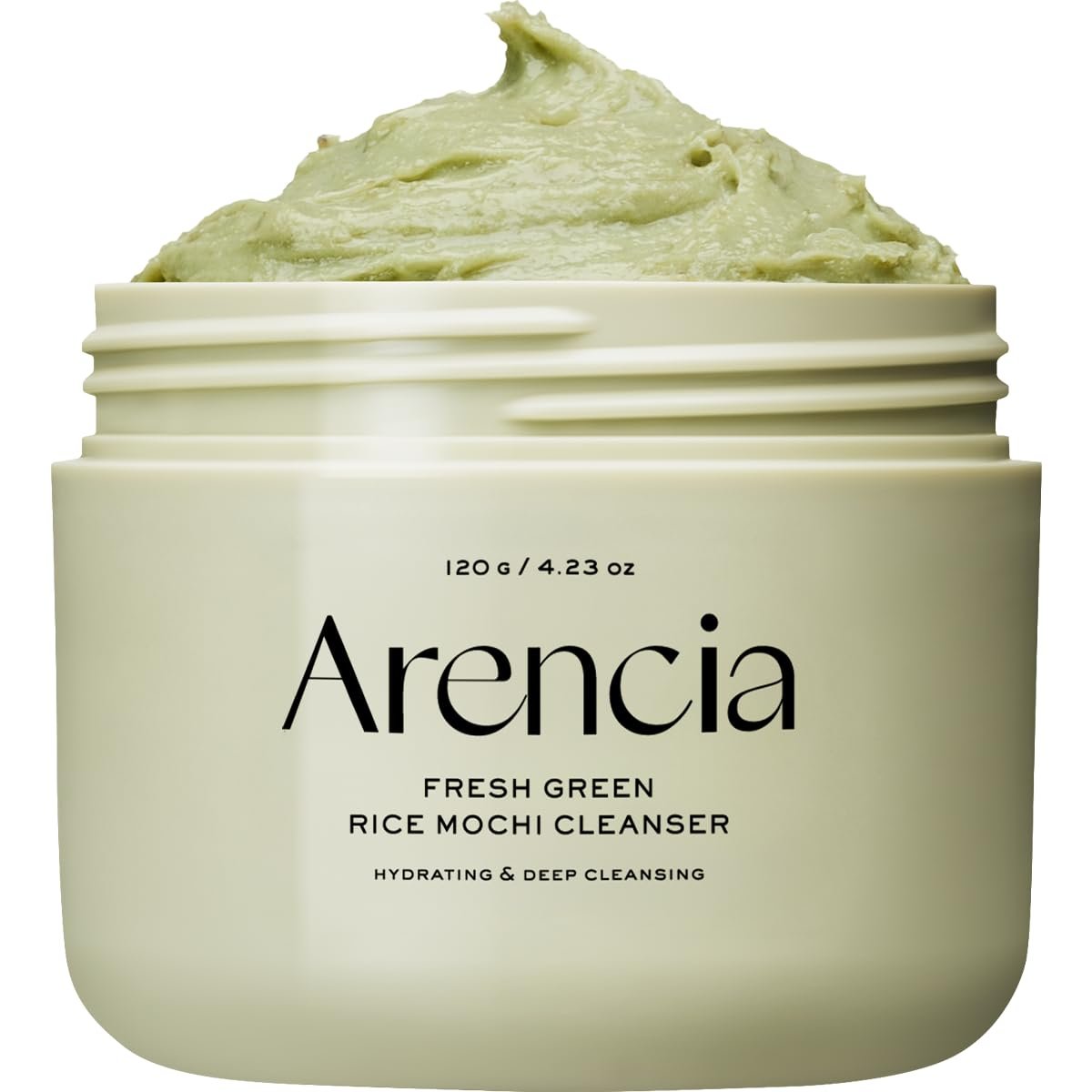 Arencia Korean Rice Mochi Face Cleanser – Face Wash, Gentle Scrub All in One for Deep Cleansing, Moisturizing, Pore Minimizing, Acne-Prone Skin, Removing Blackhead with Rice Water & Green Tea