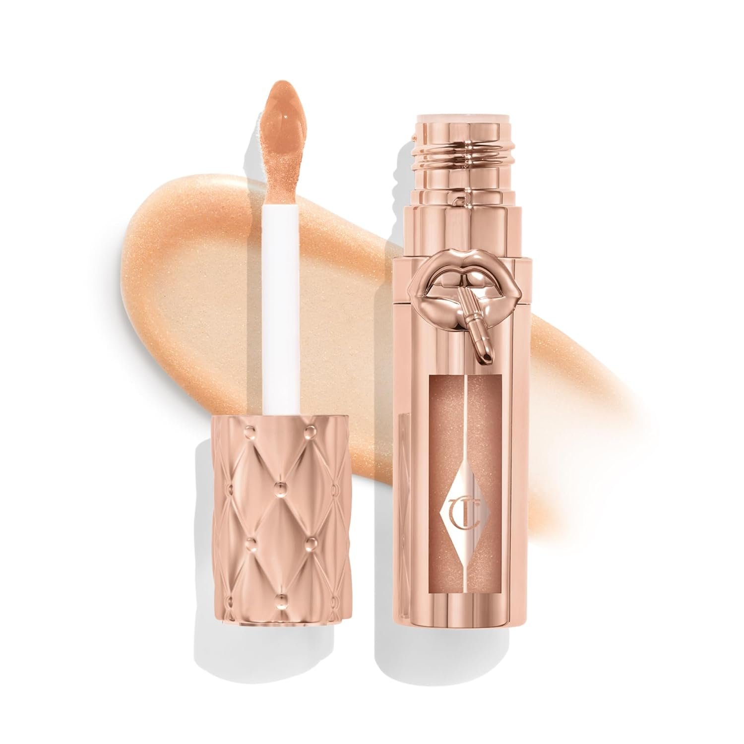 Charlotte Tilbury Big Lip Plumpgasm Lip Gloss – Gift Set Essential – Hydrating Plumper with Hyaluronic Acid & Heat + Ice Technology – Perfect for Pairing with Makeup Favorites