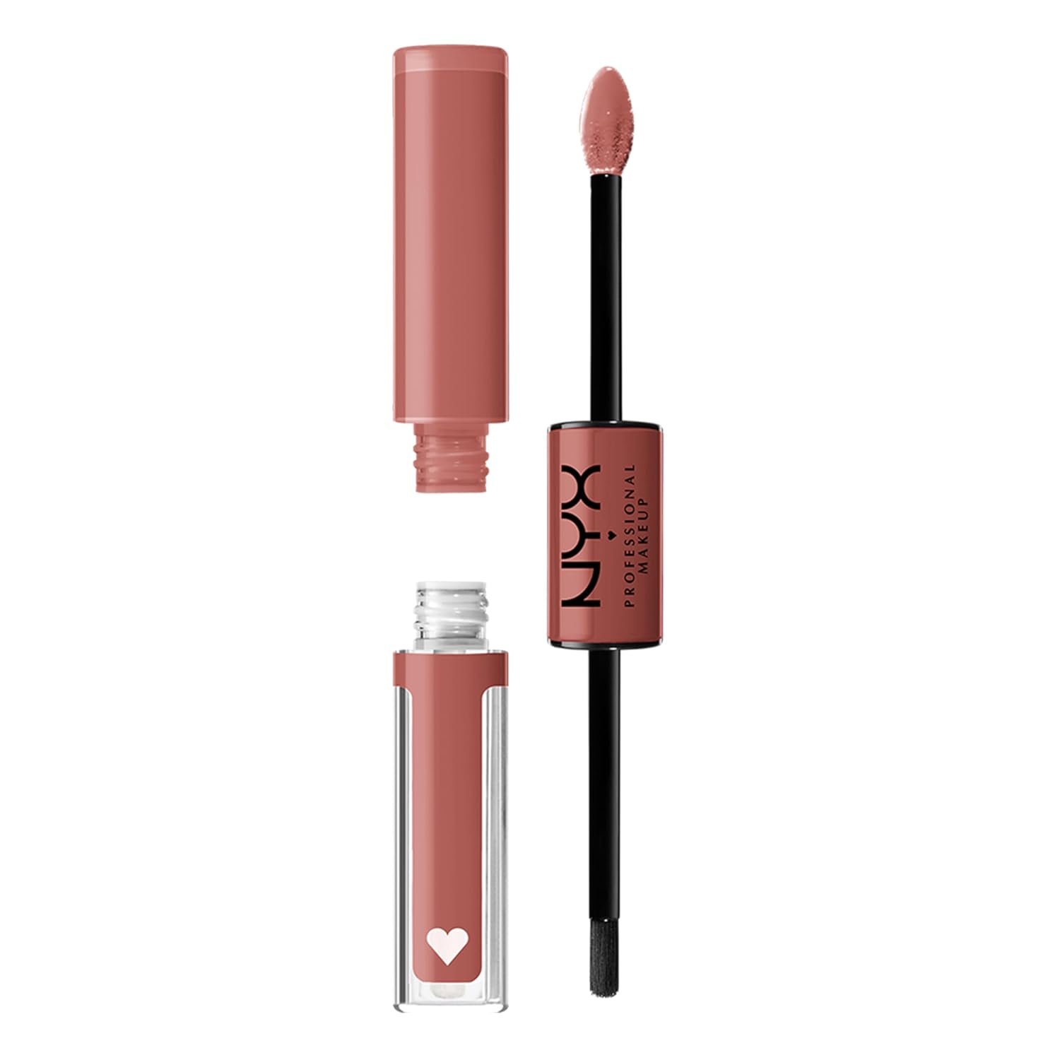 NYX PROFESSIONAL MAKEUP Shine Loud, Long-Lasting Liquid Lipstick with Clear Lip Gloss – Magic Maker (Dusty Nude Mauve)