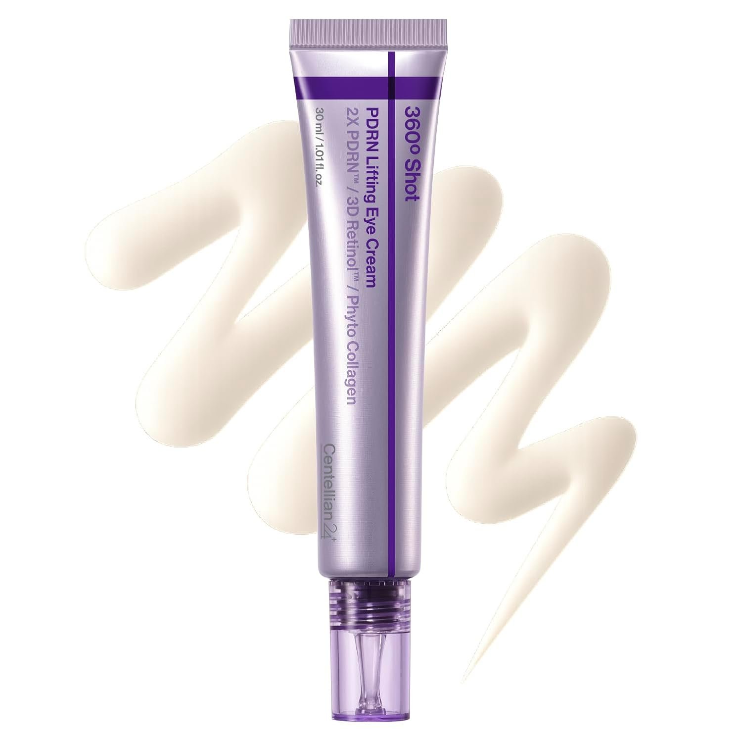 CENTELLIAN 24 360º Shot PDRN Eye Cream – Anti-Aging Retinol Eye Cream for Hooded Eyes, Firming & Wrinkle Smoothing, Hydrating Care for Dark Circles, Under-Eye Bags & Crow’s Feet, 1.01 fl oz