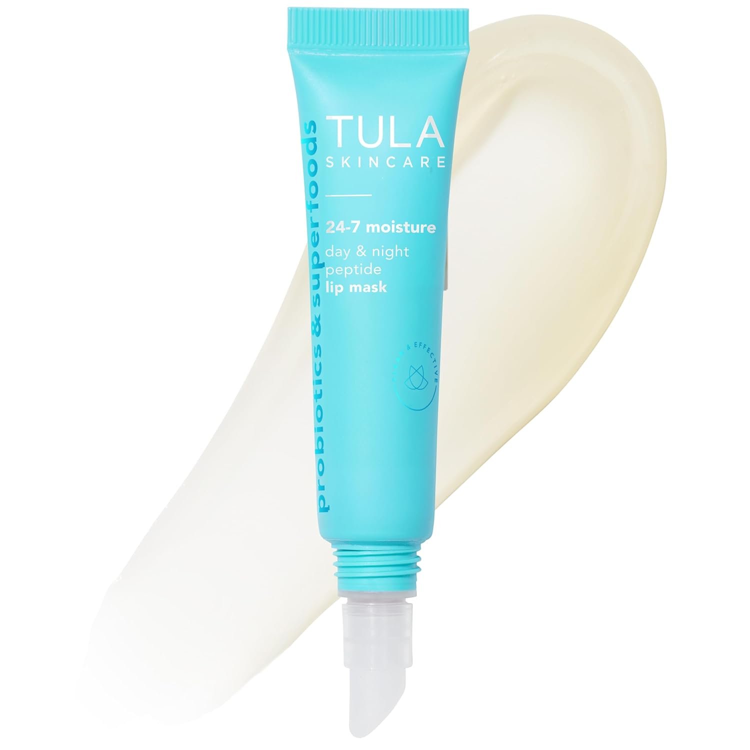 TULA Skin Care 24-7 Moisture Day & Night Peptide Lip Mask – Peptides, Hyaluronic Acid & Vitamin E deeply Nourish & Hydrate lips, 0.28 oz.
