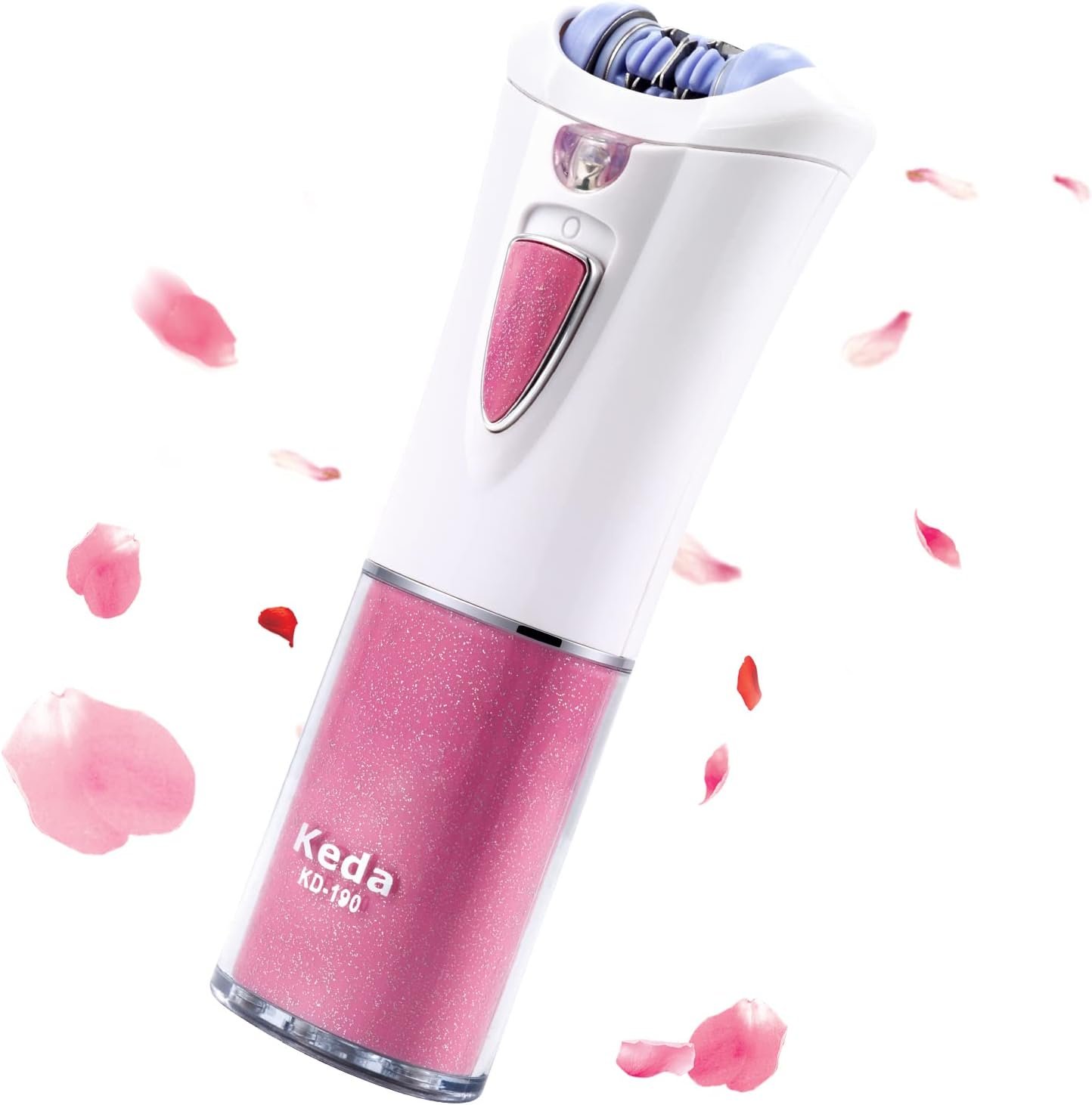 Epilator for Women Face & Body Hair Removal, Smooth Glide Facial Hair Remover, Electric Lady Shaver & Bikini Trimmer, Portable Body Glide Epilator for Legs, Arms, Underarms, Bikini Line