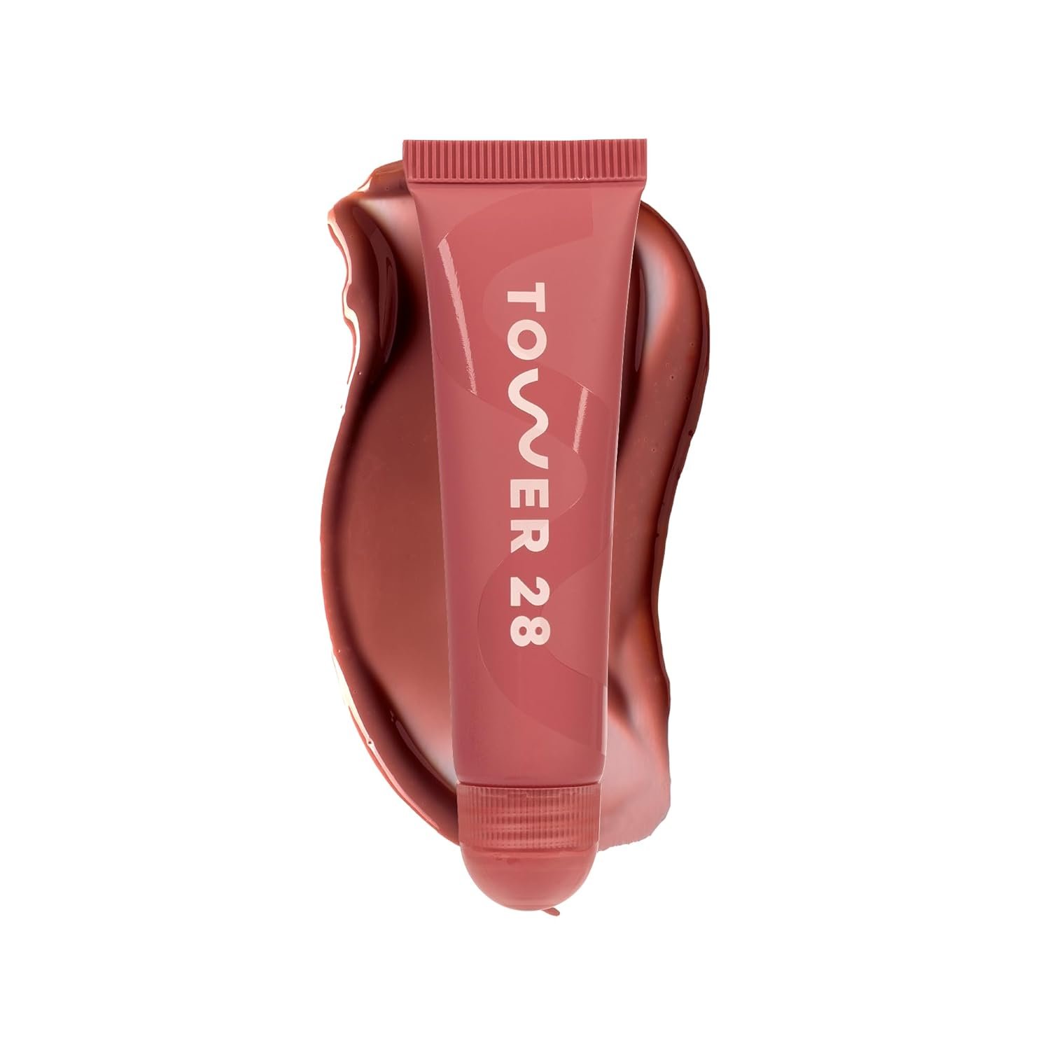 Tower 28 LipSoftie Tinted Lip Balm Treatment – Hydrating Glossy Balm + Overnight Lip Mask with Jojoba Oil + Shea Butter – Sweet, Cushiony Formula for Smooth, Soft Lips – Red Bean Mochi (0.38 oz)