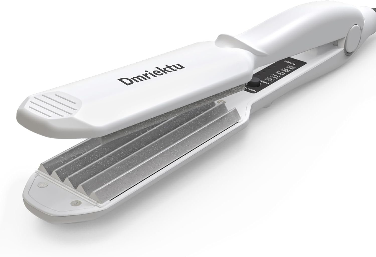 Hair Crimper for Women, Dmriektu Crimping Iron for Volumizing Fluffy Hairstyle, Crimper Hair Iron with Ceramic Hair Styling Tools for Women Girls Adjust Temp Dual Voltage Auto Off