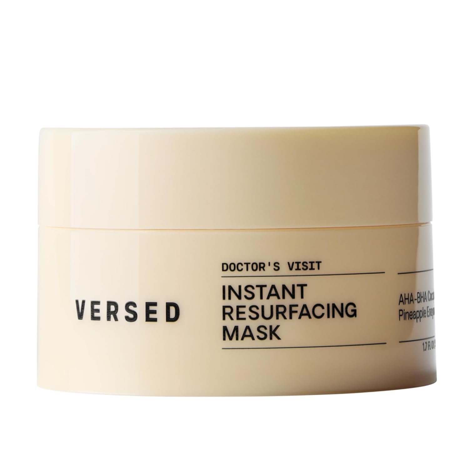 Versed Doctor’s Visit Skin Resurfacing Face Mask – Glycolic Acid + Lactic Acid Face Exfoliant for Dark Spots & Skin Texture – AHA BHA Enzyme Mask to Brighten, Smooth Rejuvenate (1.7 fl oz / 50 ml)