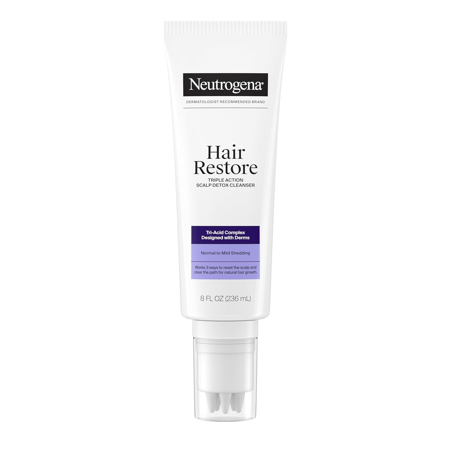 Neutrogena Hair Restore Triple Action Scalp Detox Cleanser, 8 fl oz