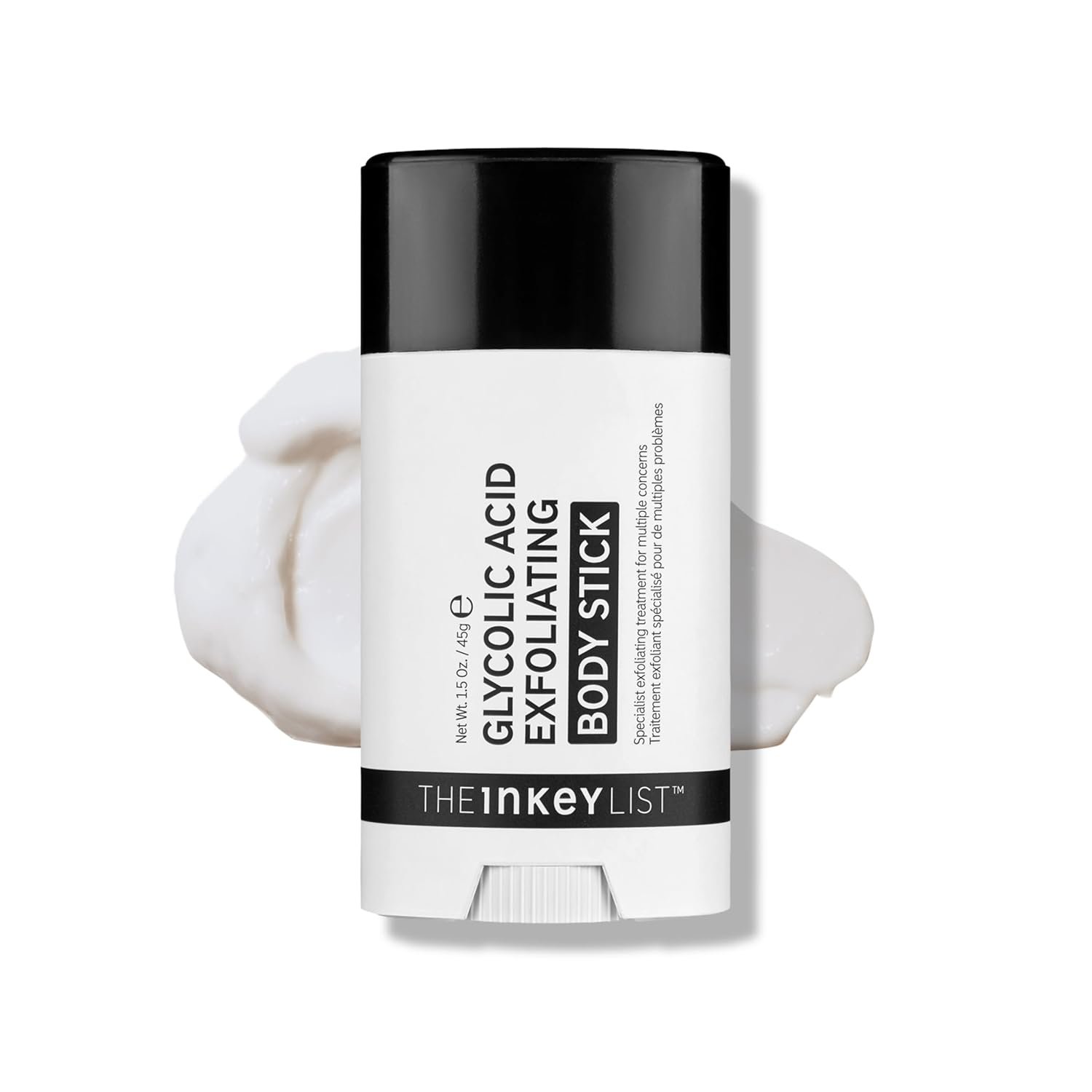 The INKEY List Glycolic Acid Exfoliating Body Stick – Deep Exfoliation for Rough, Bumpy Skin, Fragrance Free, Targets KP & Ingrown Hairs, Suitable For All Skin Types
