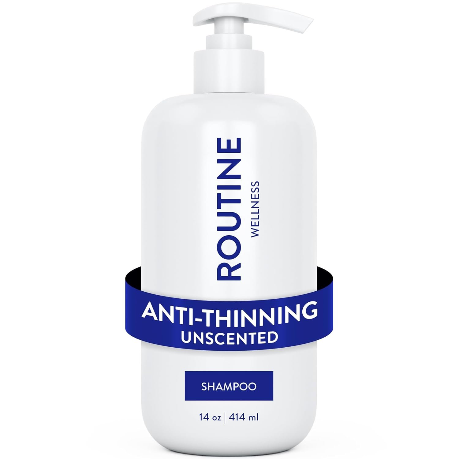 Routine Wellness Anti-Thinning Volumizing Shampoo for Thinning Hair & Hair Loss – Grow Your Confidence with Biotin & DHT Blockers – 14 oz Unscented