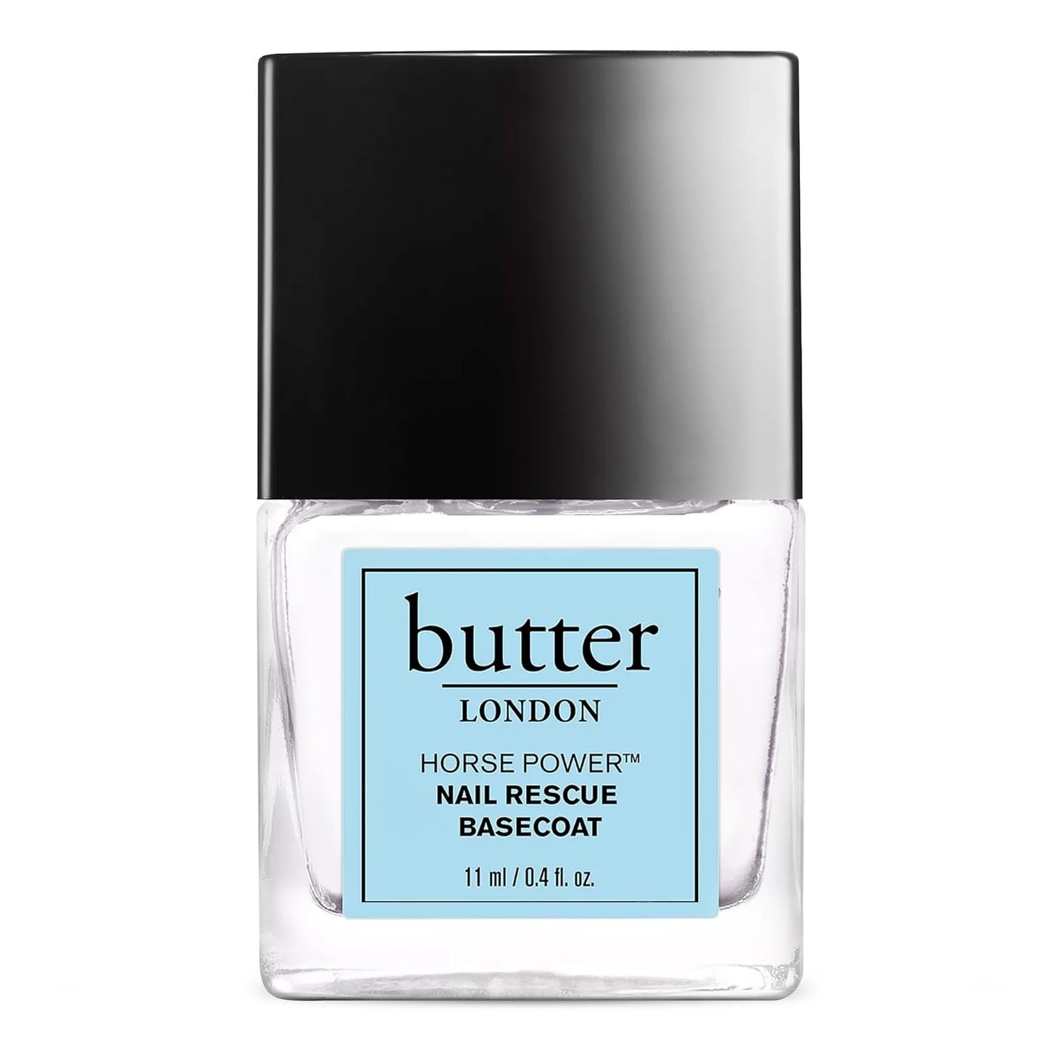 butter LONDON Base Coat Nail Polish, Horse Power – Nail Rescue Basecoat Helps Restore & Repair Damaged Nails – Nail Strengthener Helps Nail Growth & Prevent Staining – Cruelty & Gluten Free Nail Care