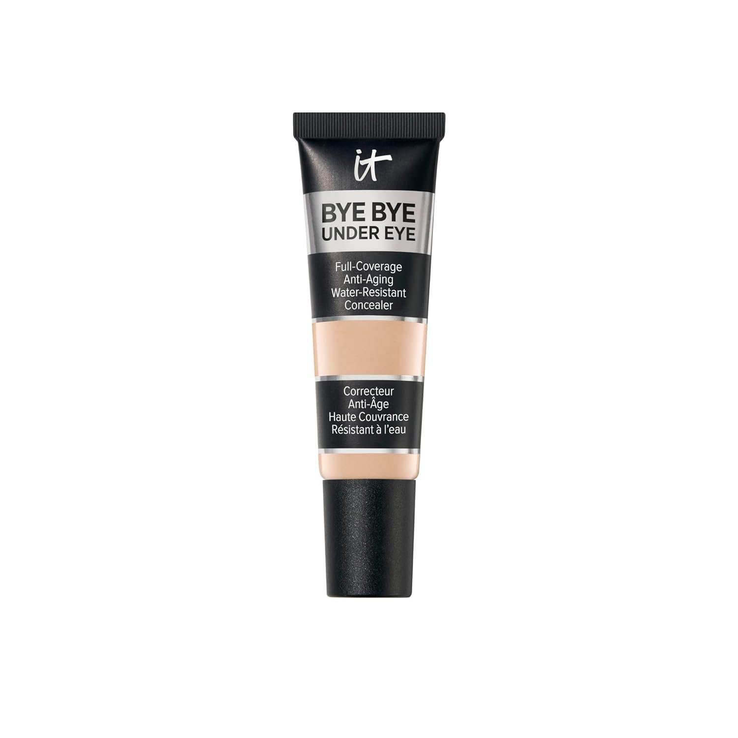 IT Cosmetics Bye Bye Under Eye Concealer – Water-Resistant, 24H Full Coverage Brightening Concealer For Dark Circles, Fine Lines, Redness & Discoloration, Anti-Aging Color Correcting Cream – 0.4 fl oz