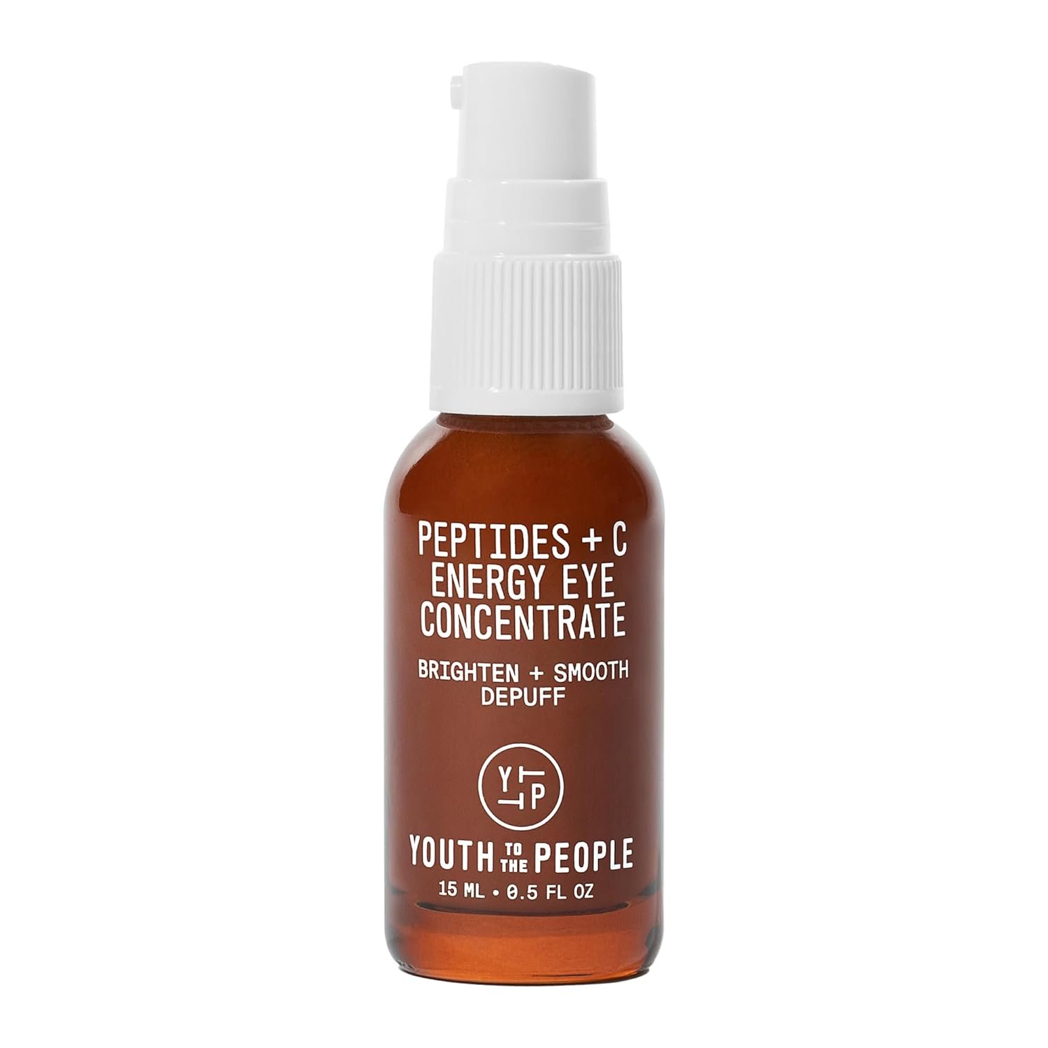 Youth To The People Peptides + Vitamin C Eye Concentrate – Vitamin C Eye Serum with Caffeine + Antioxidants, Visibly Brightens Dark Circles, Reduce Undereye Puffiness, Blurs Fine Lines – 0.5 fl oz