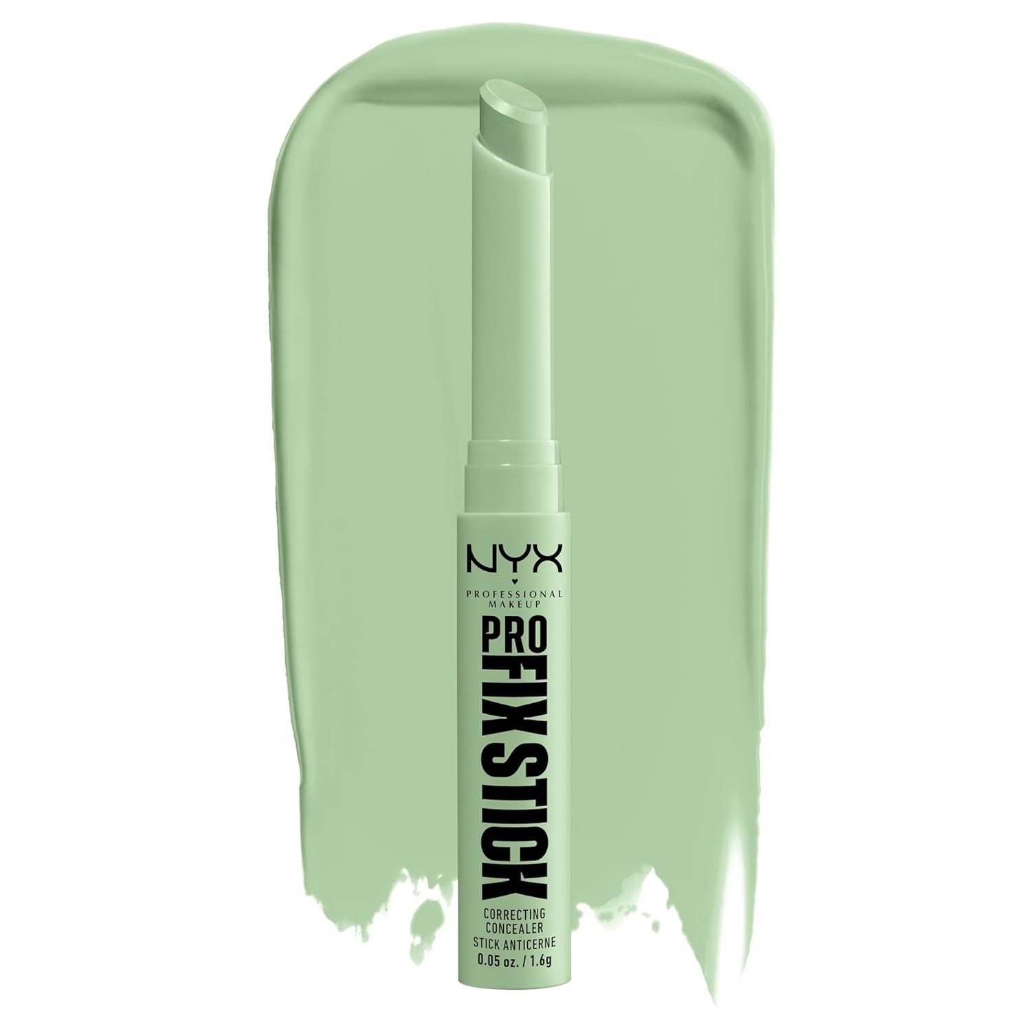 NYX PROFESSIONAL MAKEUP Pro Fix Stick Correcting Concealer, Buildable Medium Coverage Concealer Stick – Green