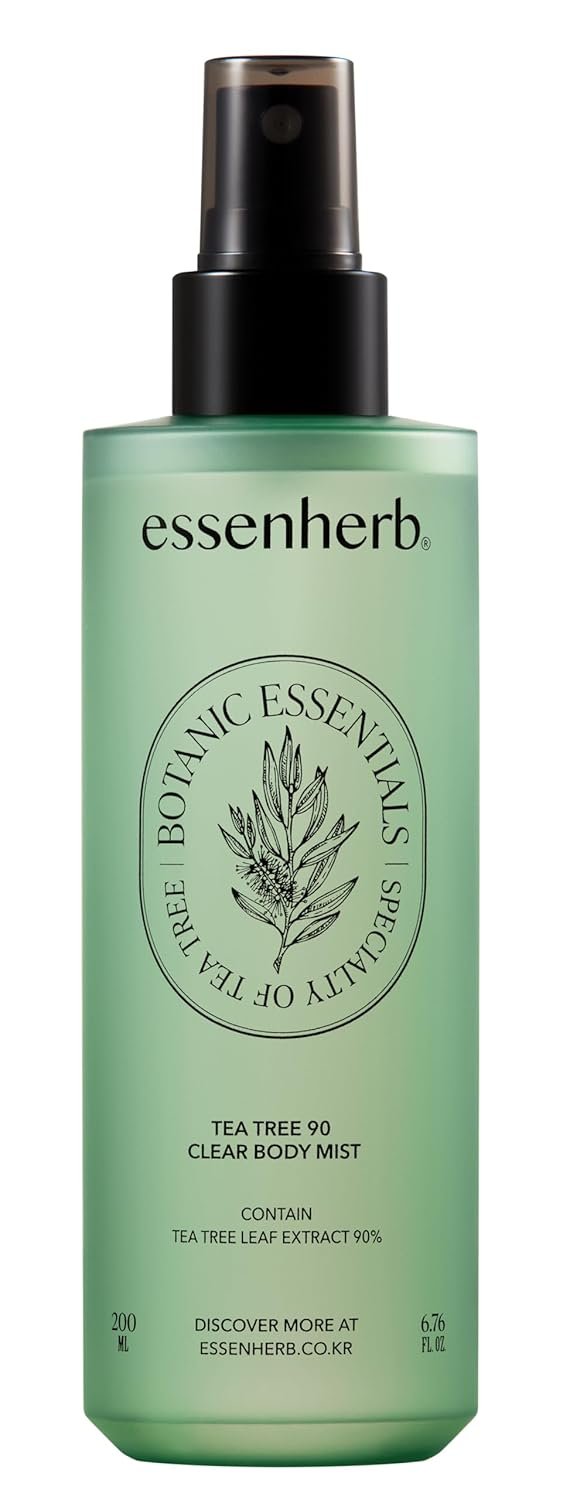 Tea Tree 90 Clear Body Mist for Back & Body Acne | 90% Tea Tree Extract with AHA, BHA, PHA & LHA | Clarifying & Soothing Care for Clearer Skin | Korean Skincare 6.76 fl oz
