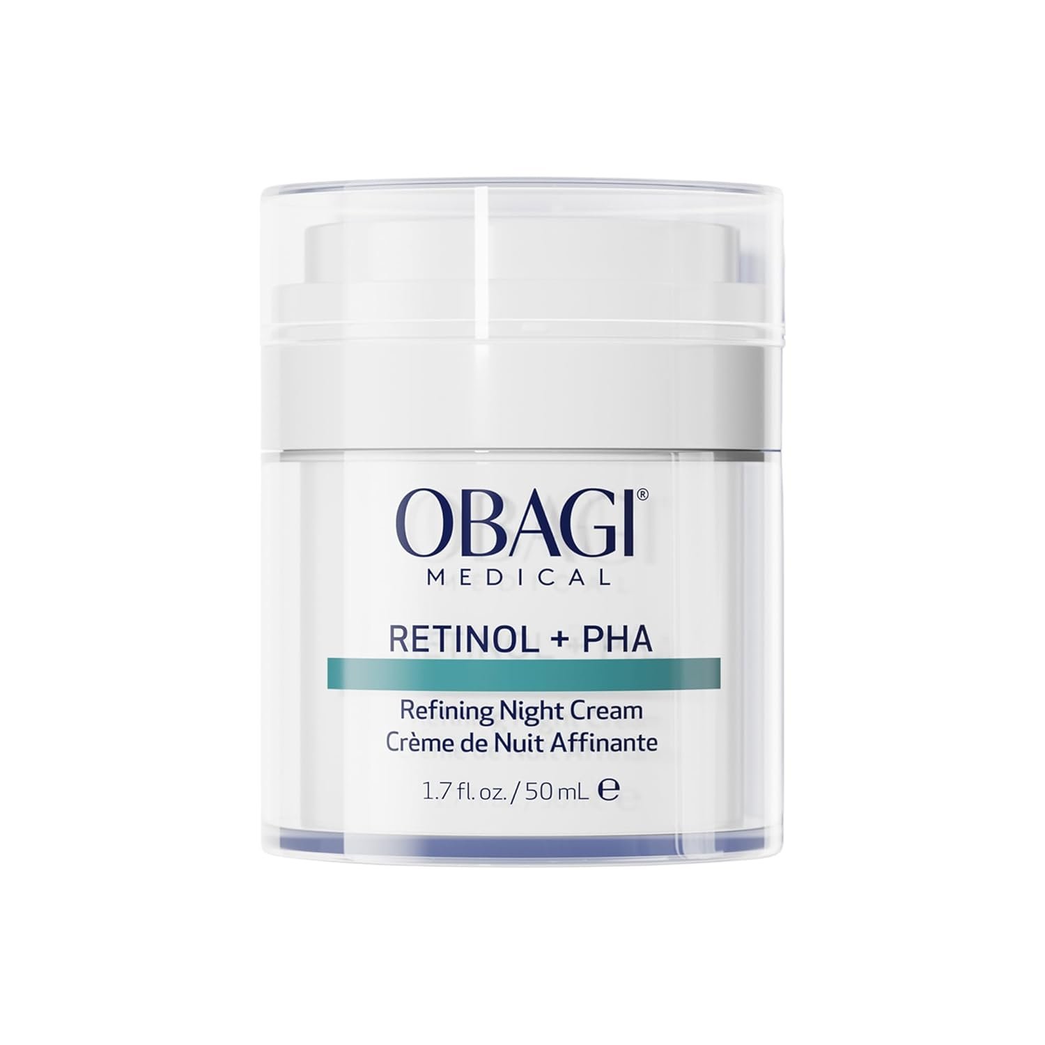 Obagi Medical Retinol + PHA Refining Night Cream – Clinically Proven, Dual-Action, Overnight Anti-Aging Face Cream for Smoother, Renewed Skin & a More Even-Looking Complexion – 1.7 Oz