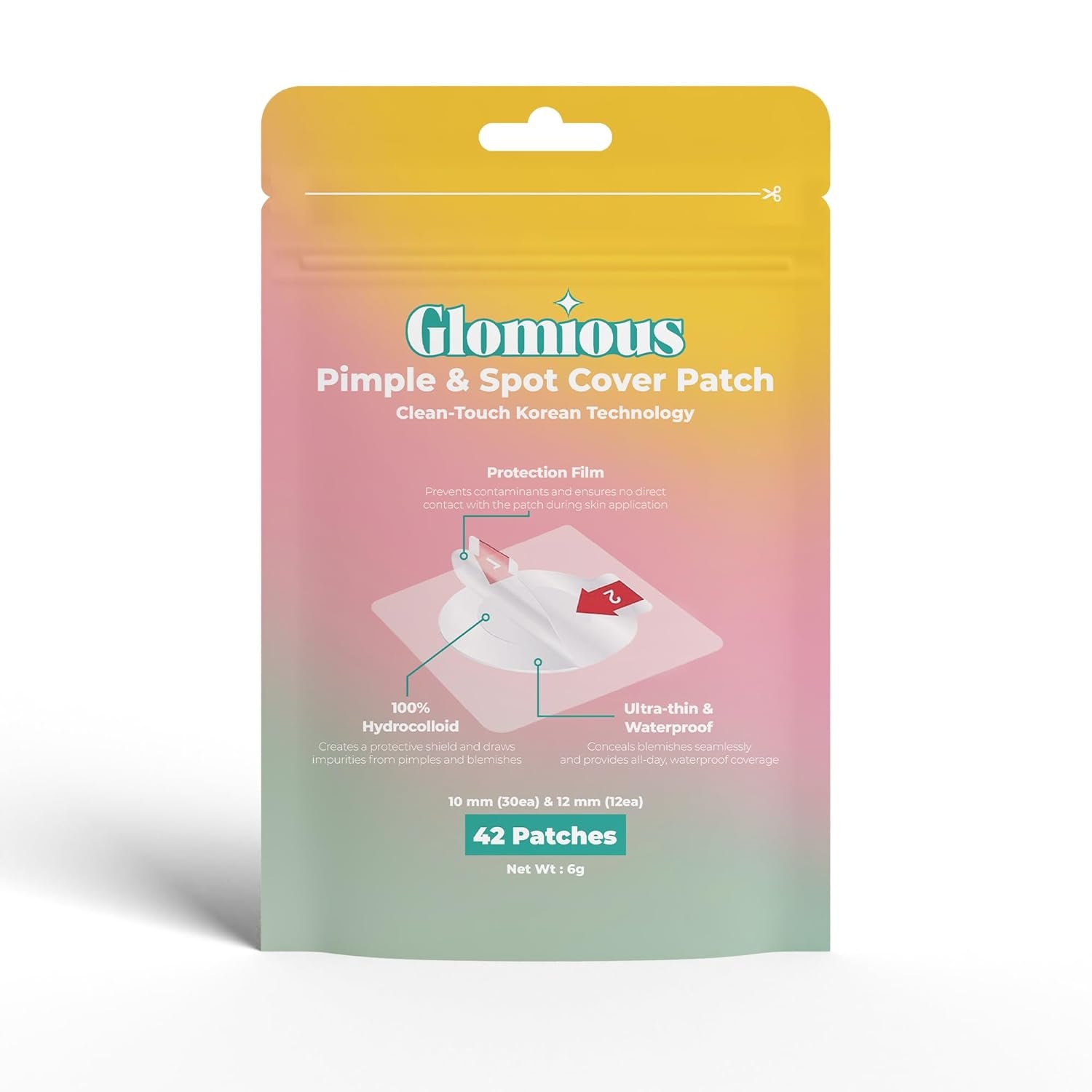 Pimple Patches – Invisible Hydrocolloid Acne Patch for Face and Skin, Spot Cover for Blemishes, Zits Patch, Spot Care for Breakouts, Facial Acne Patch, 2 Sizes (42 counts)
