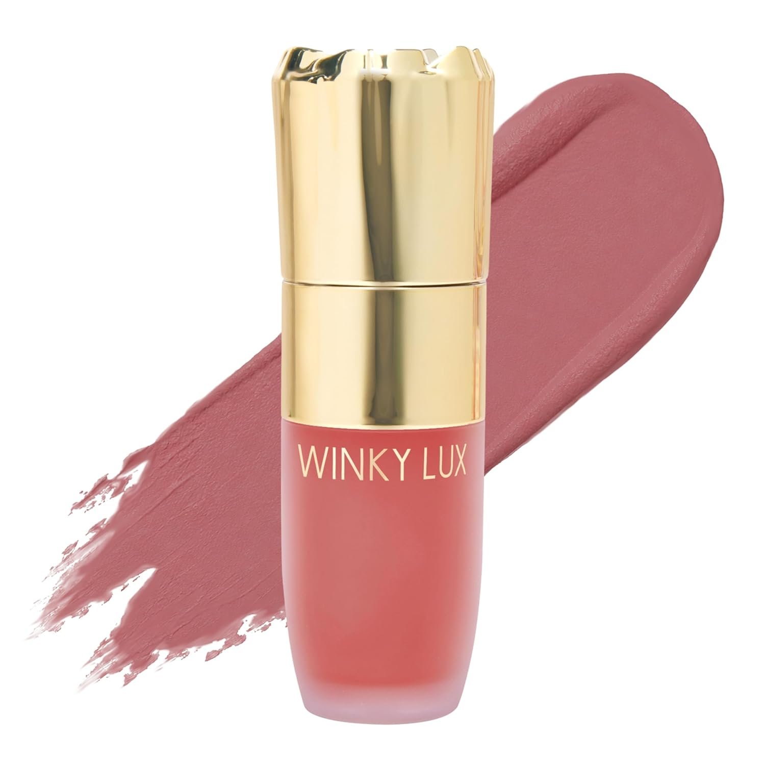 Winky Lux Cheeky Rose Liquid Blush – Gel Cream With Buildable Color, Lightweight Velvet Finish for Long Lasting Color, Dusty Rose Blush, Noble