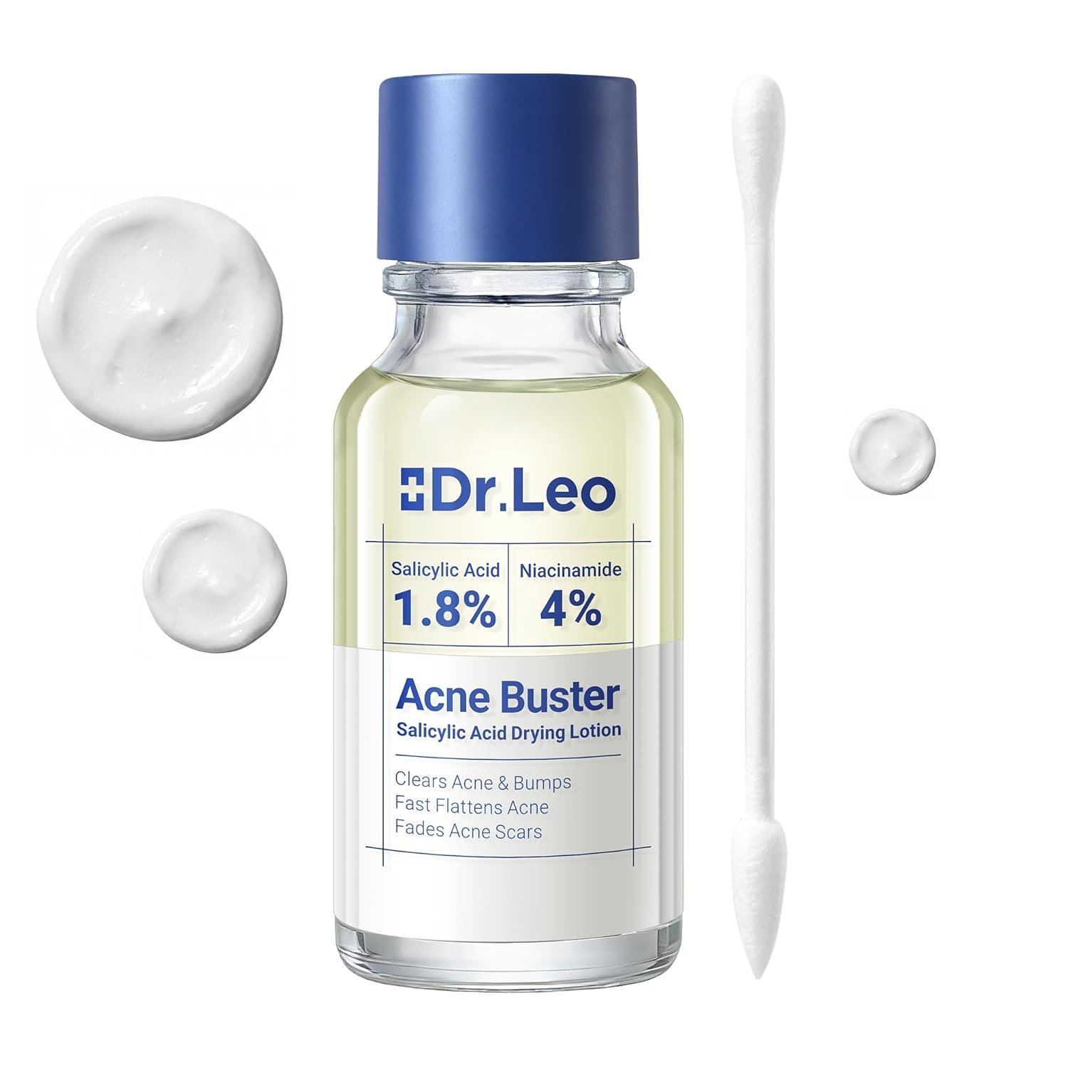 1.8% Salicylic Acid Acne Treatment, Drying Lotion Acne Spot Treatment for Acne-Prone Sensitive Skin | Niacinamide, Fast Pimple Relief, Fades Acne Marks, Overnight & Period Breakouts, 0.34 fl oz