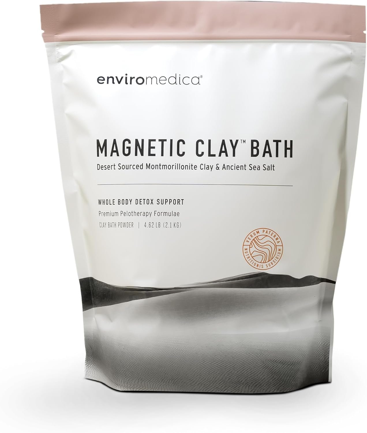 Enviromedica Magnetic Bentonite Clay Bath – Sodium & Calcium Bentonite Clay Bath Soak Powder with Himalayan Salt, Rejuvenating and Cleansing Body, Foot or Clay Mask for Face, 500g