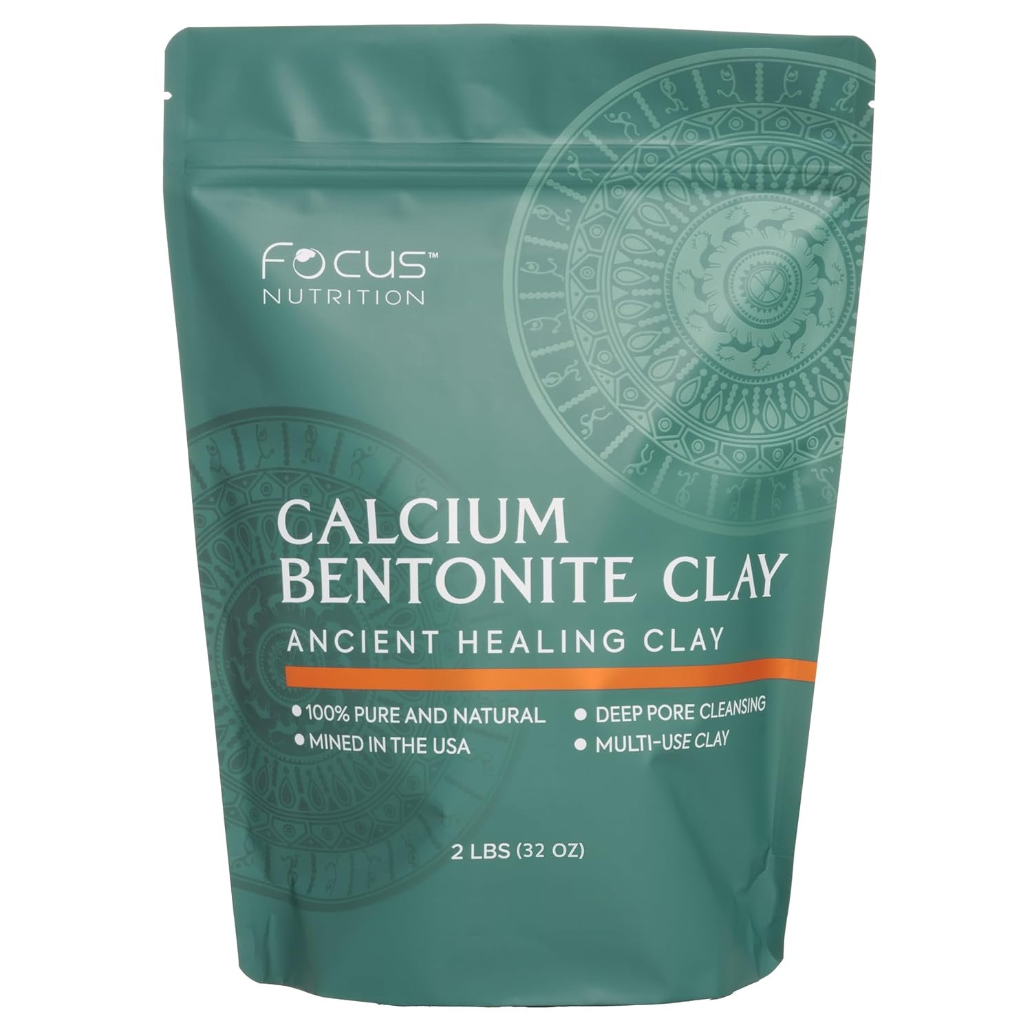 Calcium Bentonite Clay – 2 lbs Calcium Bentonite Clay Powder Clay Mask for Face Body Detox Hair Mask Skincare Ancient Healing Clay