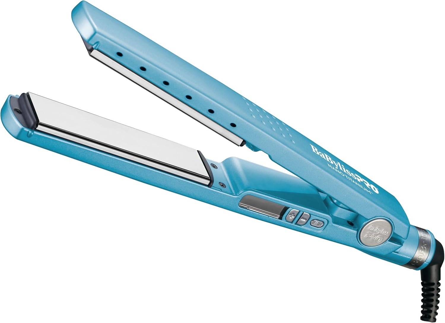 BaBylissPRO Nano Titanium Ionic Flat Iron Hair Straightener, 1/4″ Hair Straightener Iron for Smooth, Shiny, Frizz- Free Hair and All Hair Types
