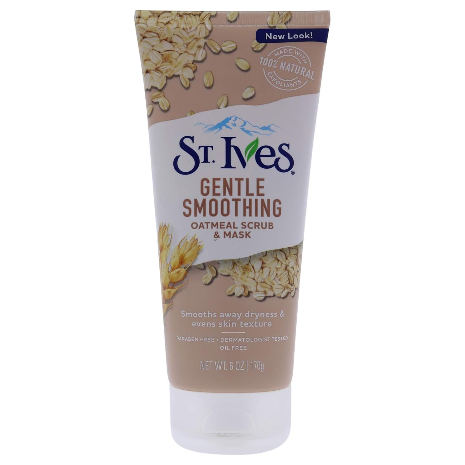 St. Ives Gentle Smoothing Face Scrub and Mask Oatmeal, ONE , 6 oz