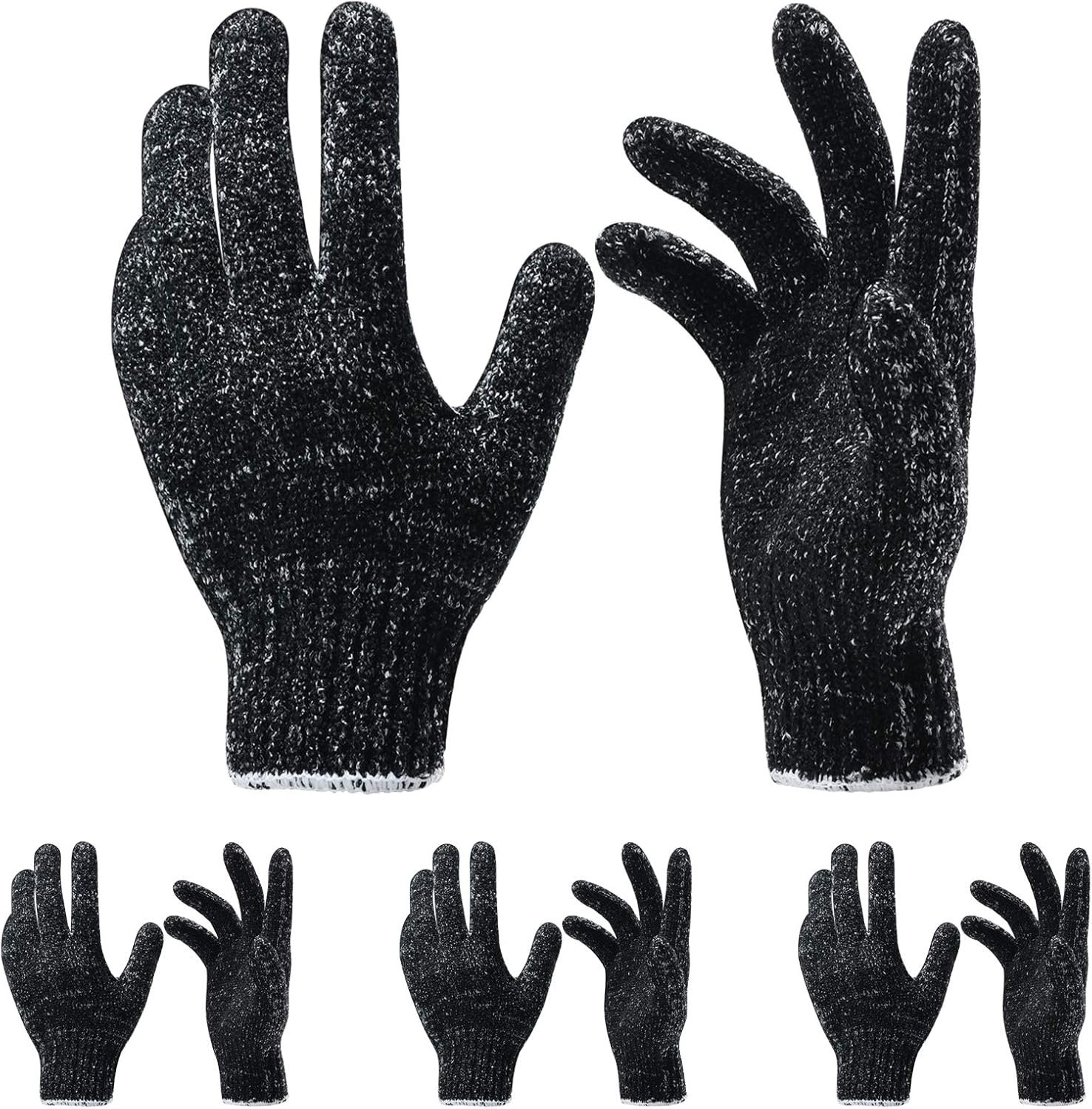 4 Pairs 8 Pcs Exfoliating Gloves for Shower – Premium Bath Gloves – Body Scrubber Gloves for Shower, Spa, Massage, Body Scrubs, Remove Dead Skin, Deep Cleaning