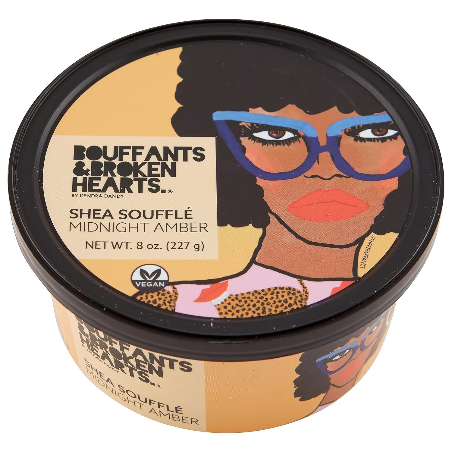 Ashanti Naturals Scented Whipped Shea Butter for Skin | Moisturizing African Raw Shea Butter, Almond Oil and Coconut (Midnight Amber Souffle, 8oz)