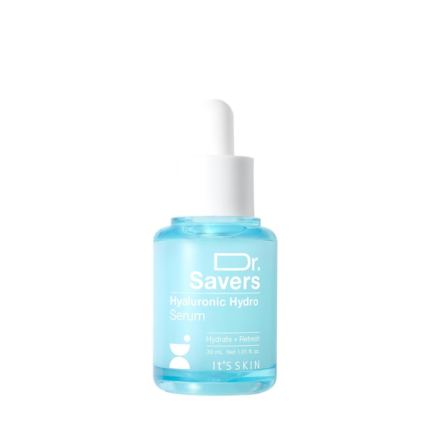 Dr. Savers Hyaluronic Acid Face Serum, 1.01 Fl Oz, Deep Hydrating & Repair Skin Barrier with Panthenol Derma Serum, Lightweight, Non-Sticky, Moisturizing Dewy Skin, Personalized Korean Skincare