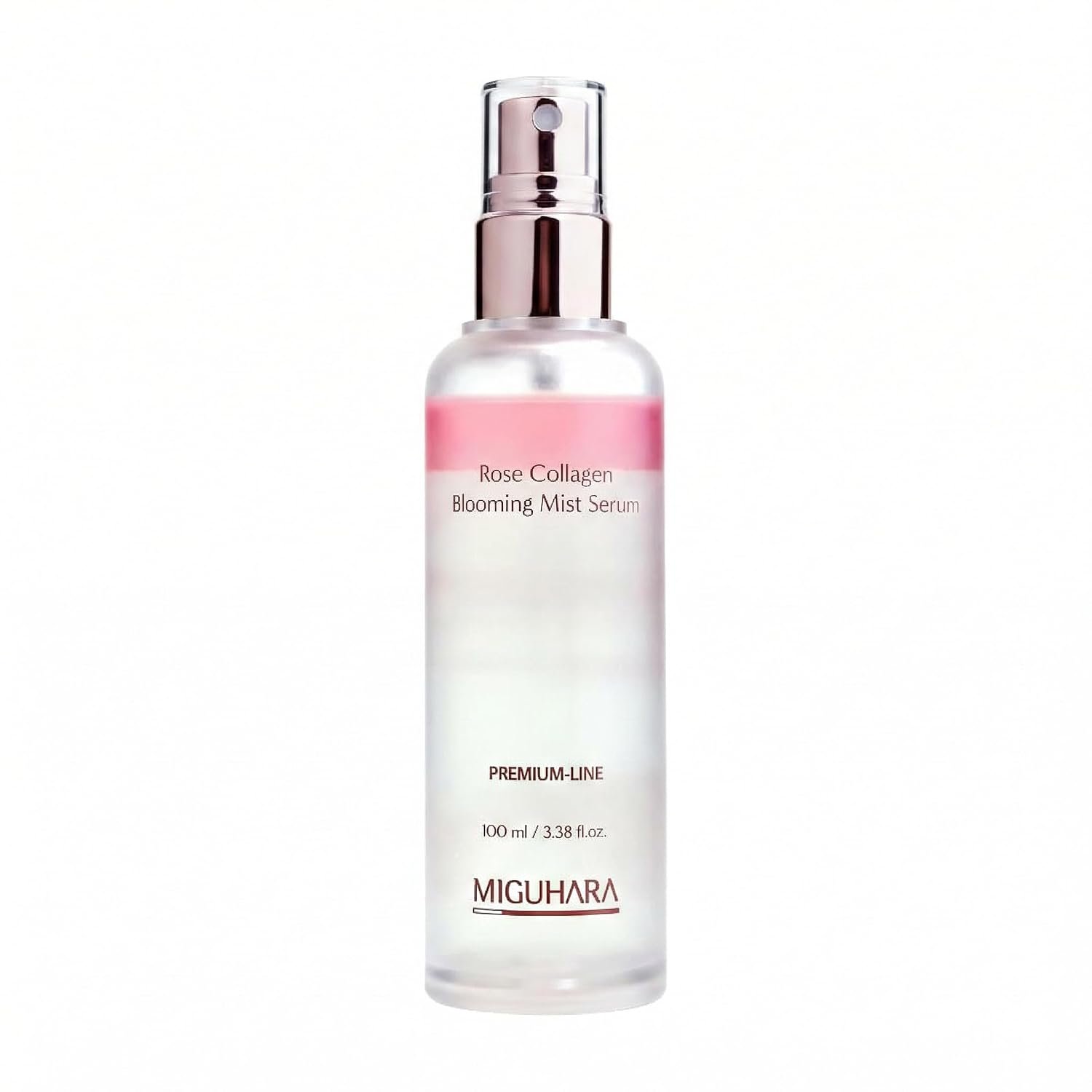 MIGUHARA Rose Collagen Blooming Mist, Face Spray with French Rosa Centifolia Flower Extract, Glass Skin, Youthful Glow, Firming Skin, Korean Skincare (100ml/3.38 fl. oz.)