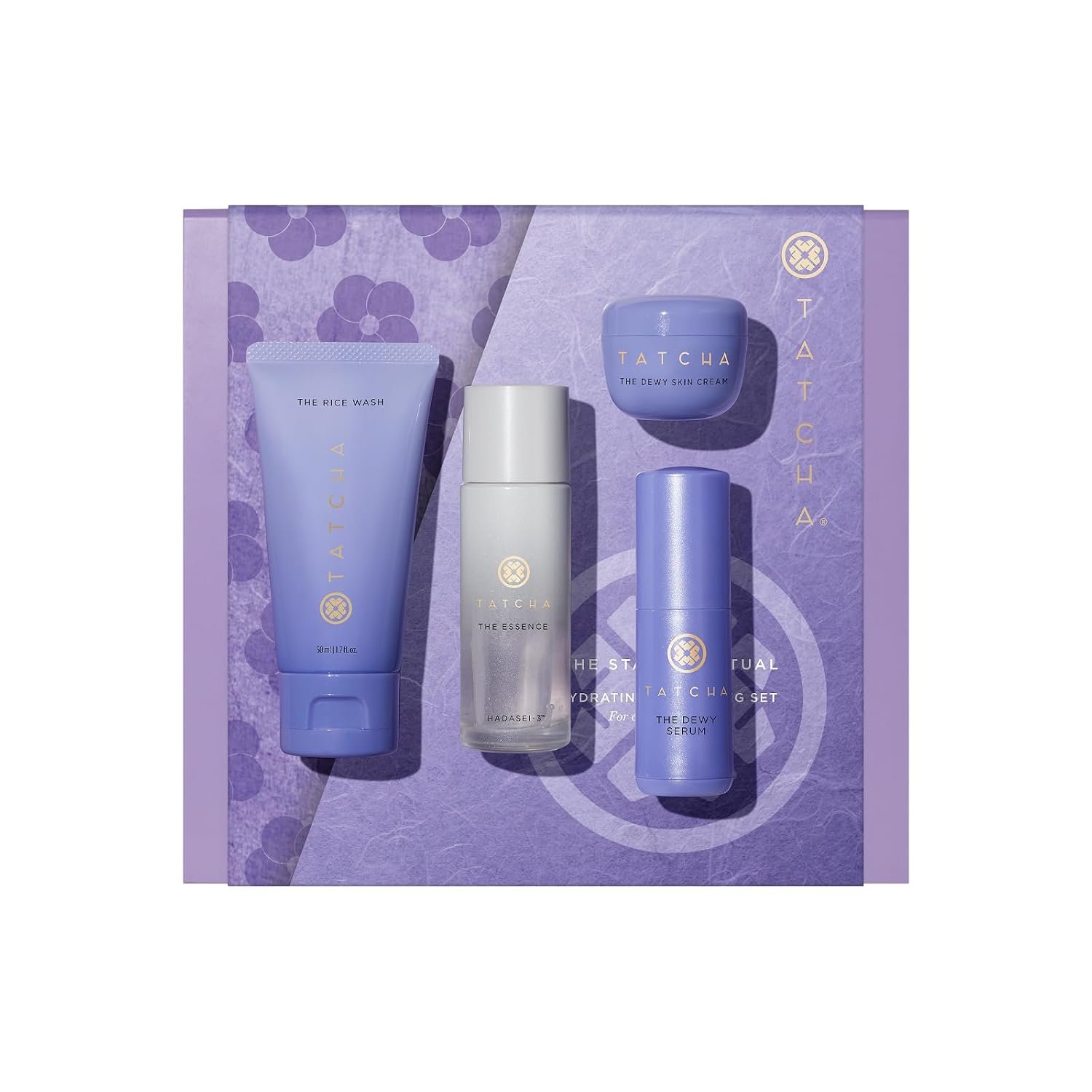 Tatcha The Starter Ritual Set – Ultra Hydrating for Dry Skin | 2 Week Introductory Set | $102 Value